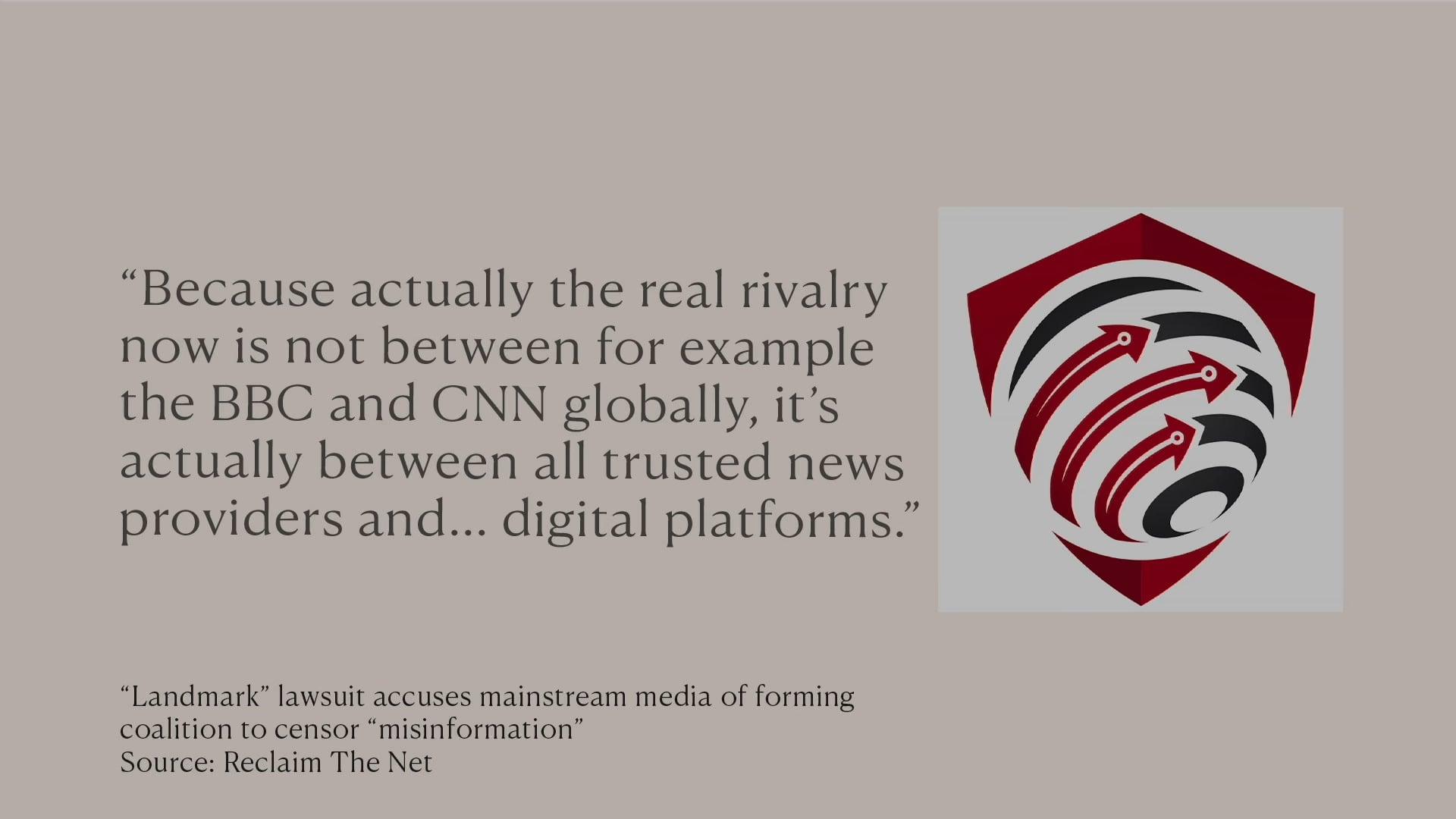 Russell Brand's citation of Robert F. Kennedy's quoting of BBC Senior News Controller Jamie Angus, as seen in the actor's first public video since being accused of sexual assault.