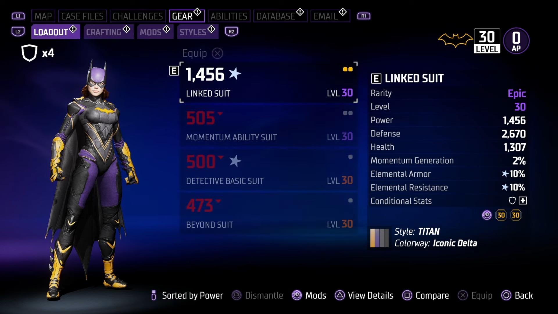 From too many menus to boring gear systems, many of gaming's current problems can be seen in this screenshot from Gotham Knights (2022), WB Games Montreal