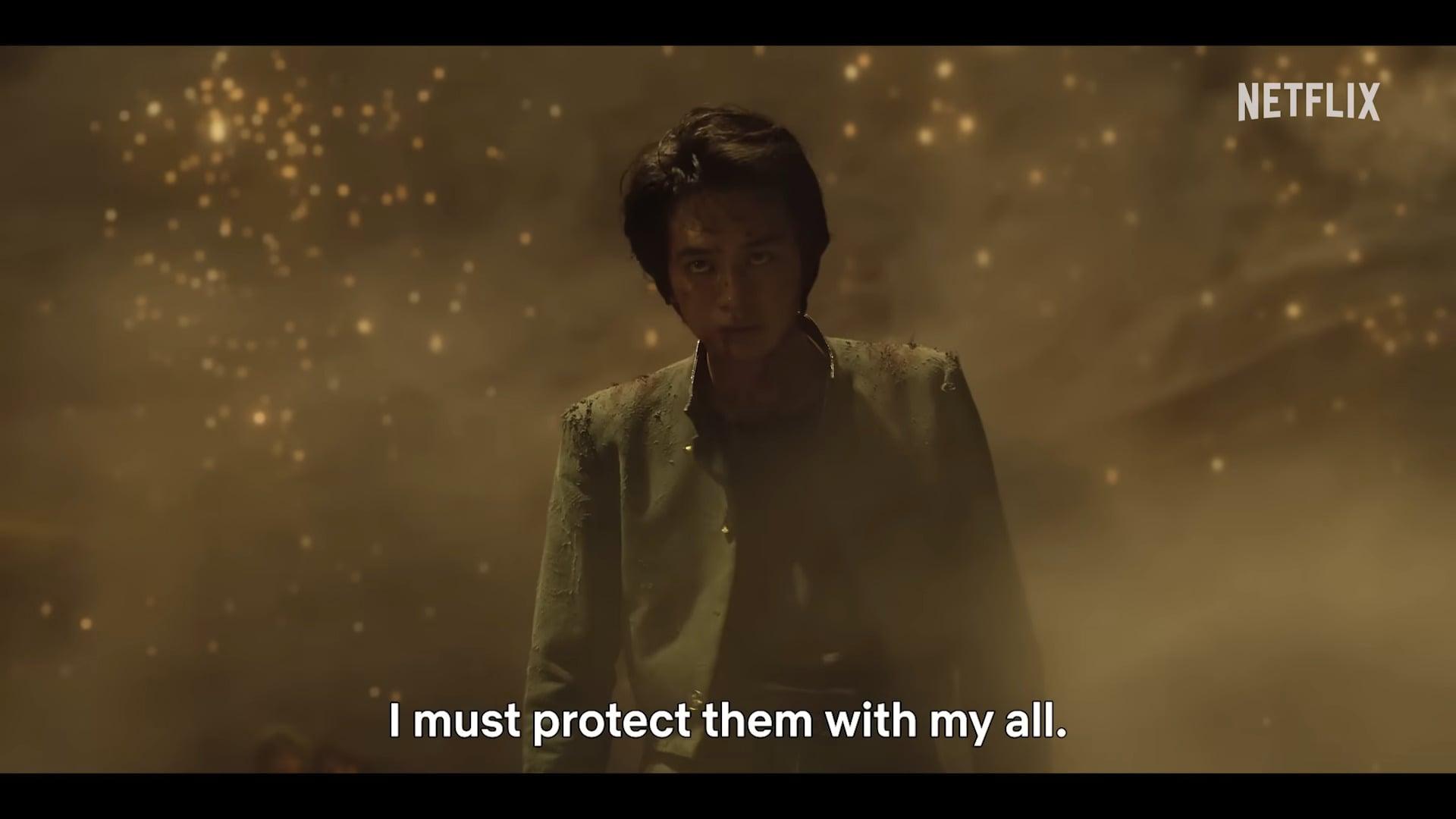 Yusuke Urameshi (Takumi Kitamura) finds his resolve in Yu Yu Hakusho (2023), Netflix