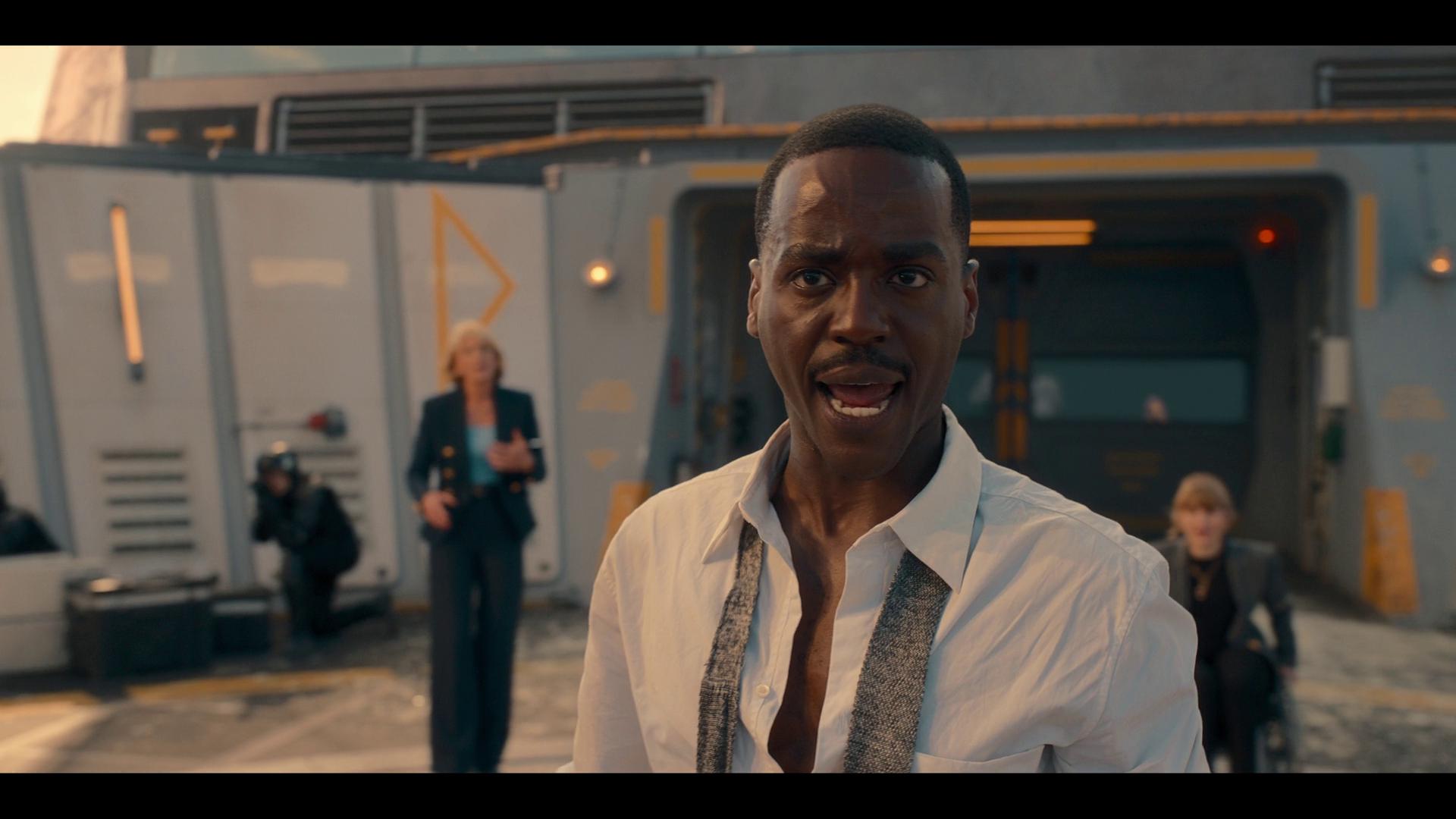 The 15th Doctor (Ncuti Gatwa) has had it with The Toymaker's (Neil Patrick Harris) games in Doctor Who Special 303 “The Giggle" (BBC)