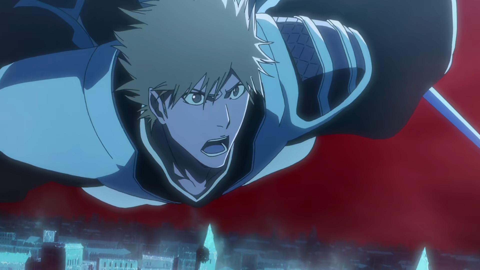 Ichigo (Masakazu Morita) makes a mad dash to the Soul King Palace in Bleach: Thousand-Year Blood War Episode 21 "The Headless Star" (2023), Studio Pierrot