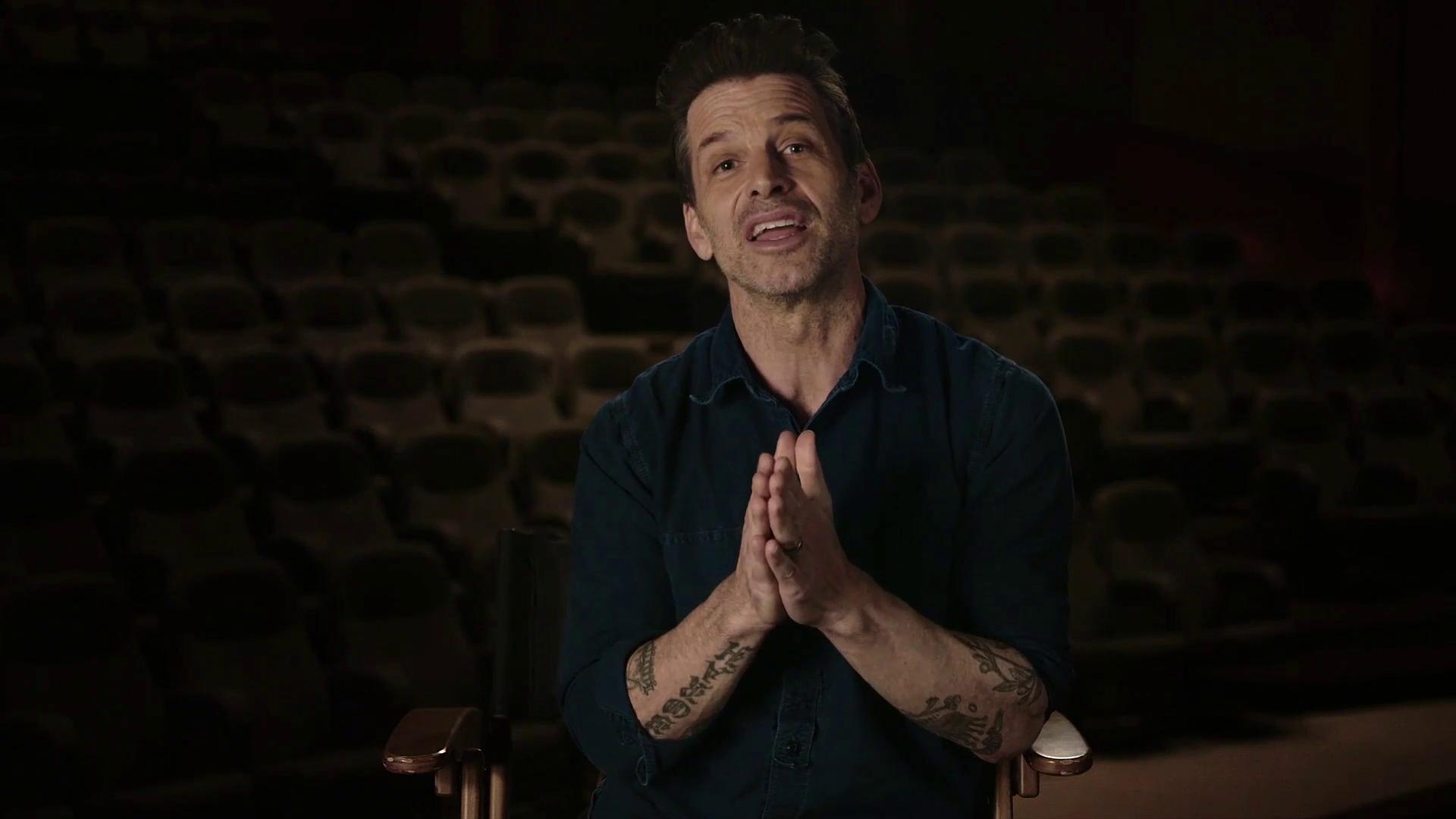The film's eponymous director greets fans ahead of its start time in Zack Snyder's Justice League (2021), Warner Bros. Pictures