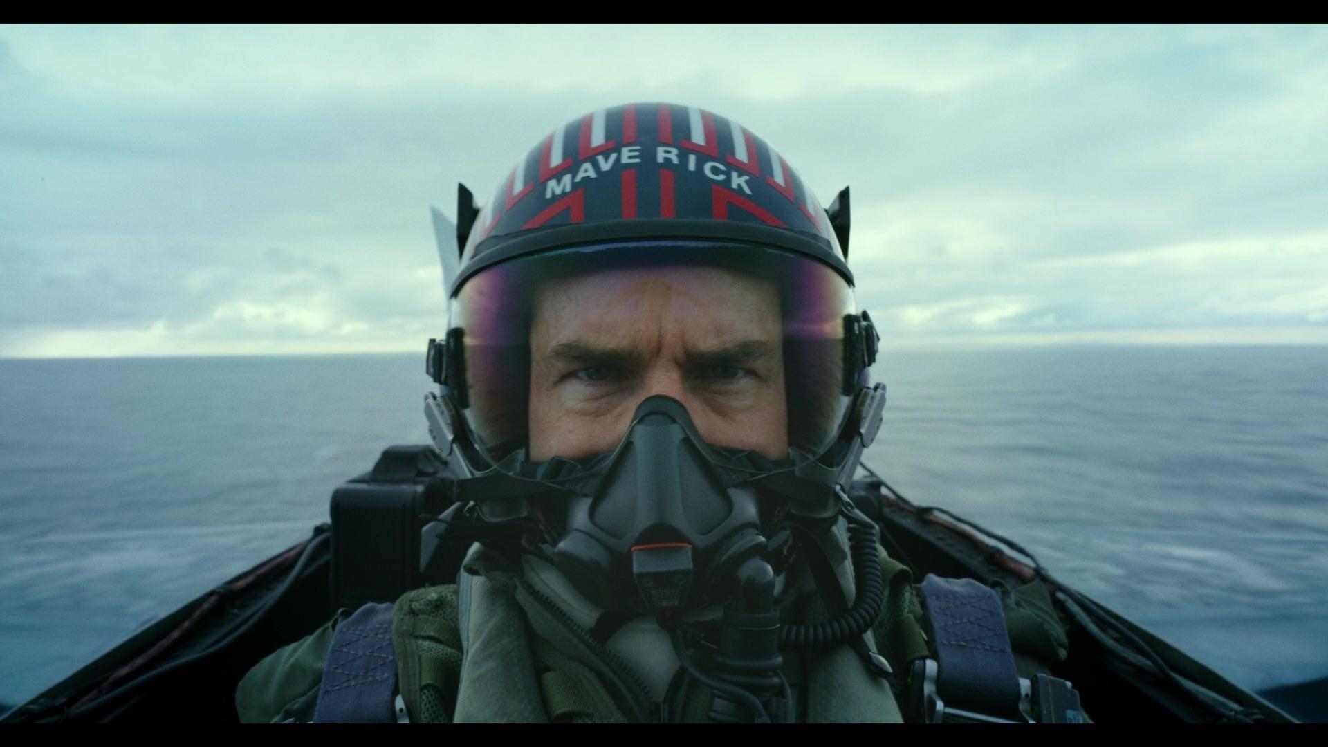 Maverick (Tom Cruise) puts his faith in his team as they prepare to execute their mission in Top Gun: Maverick (2022), Paramount Pictures