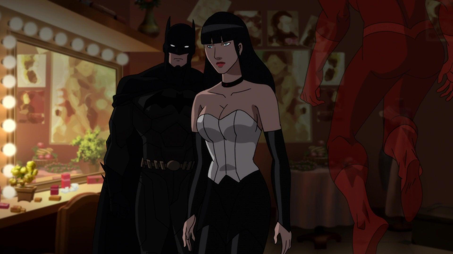 Zatanna (Camilla Luddington) is recruited by Batman (Jason O'Mara) and Deadman (Nicholas Turturro) in Justice League Dark (2017), Warner Bros. Animation