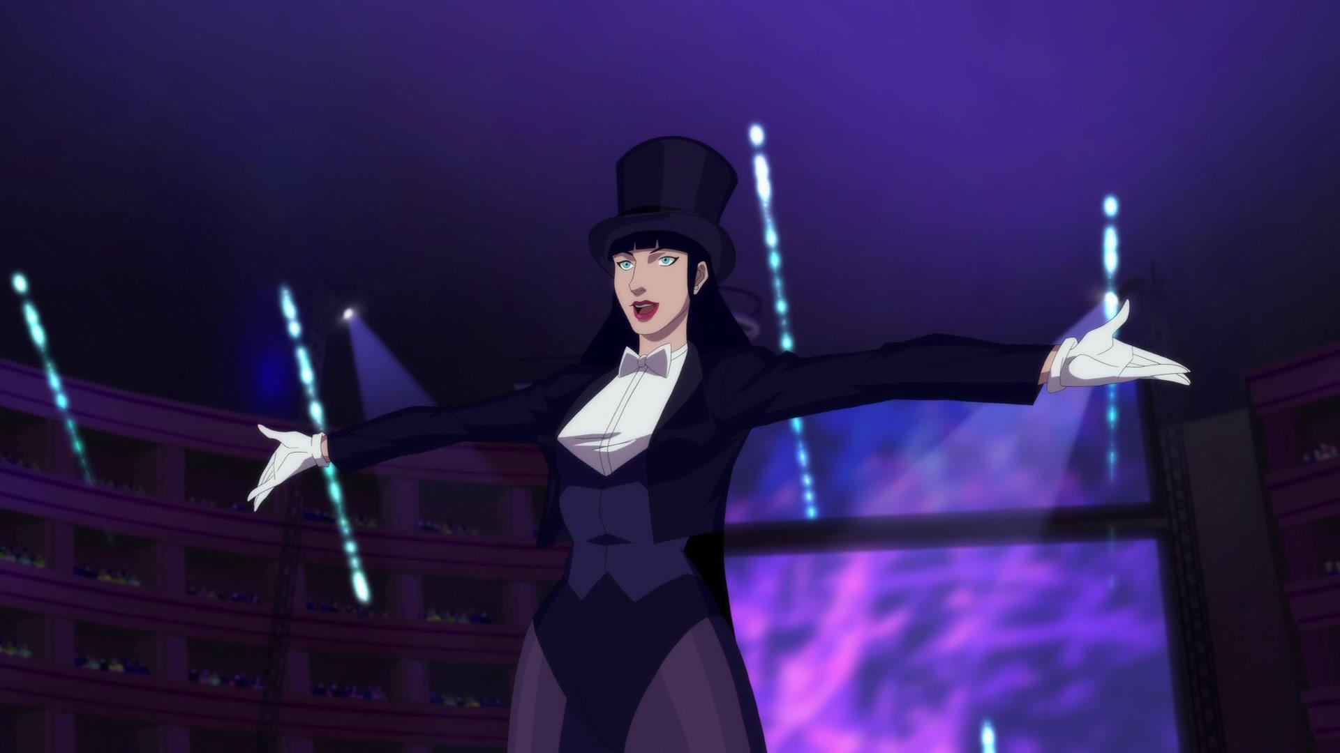 Zatanna (Camilla Luddington) opens her act in Justice League Dark (2017), Warner Bros. Animation