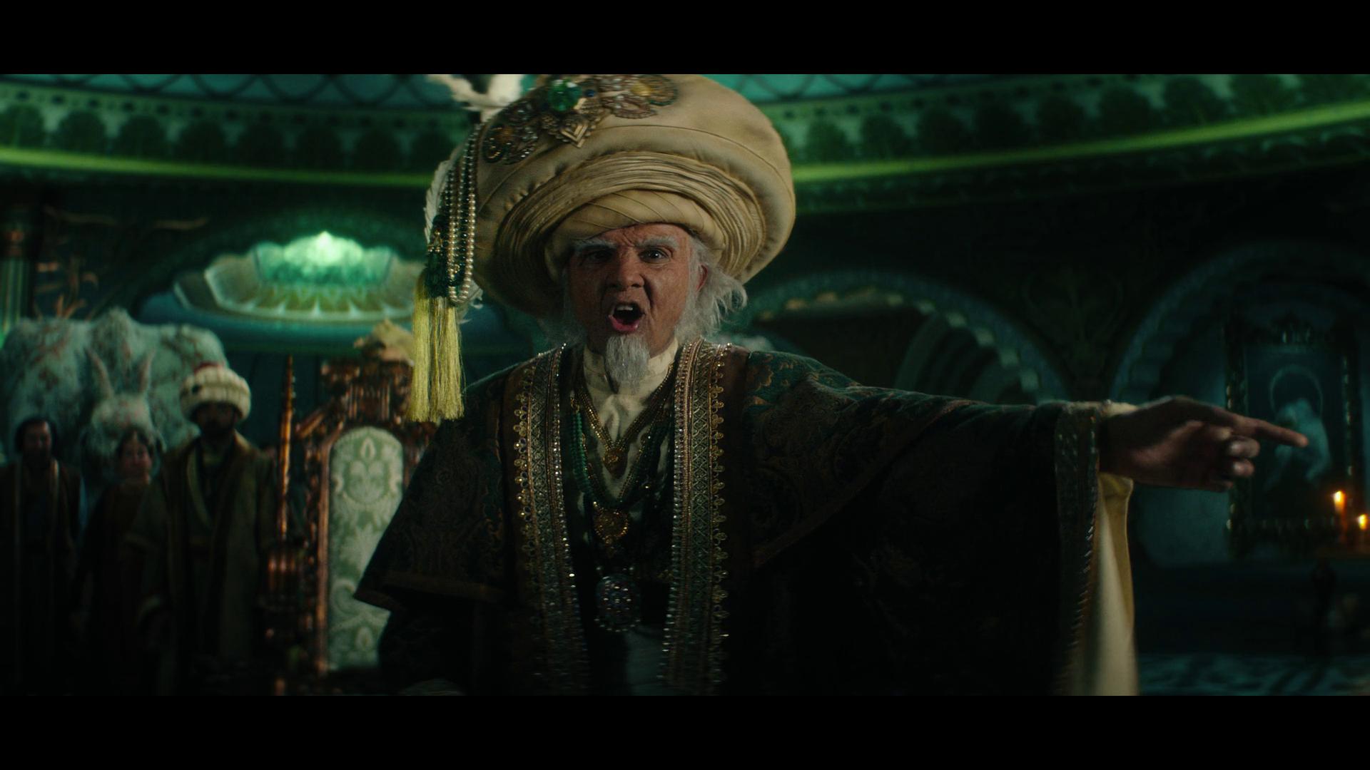 King Bumi (Utkarsh Ambudkar) orders a feast for his guests in Avatar: The Last Airbender Season 1 Episode 4 "Into the Dark" (2024), Netflix
