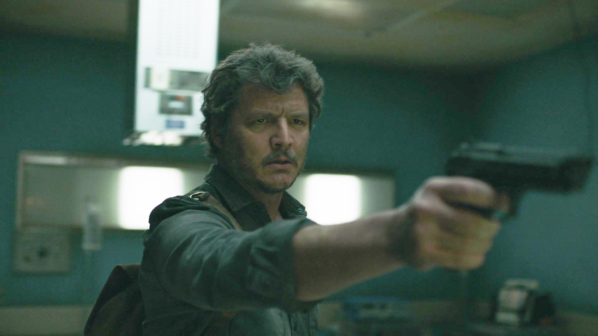 Joel (Pedro Pascal) demands the Fireflies release Ellie (Bella Ramsey) in The Last of Us Season 1 Episode 9 "Look for the Light" (2023), HBO