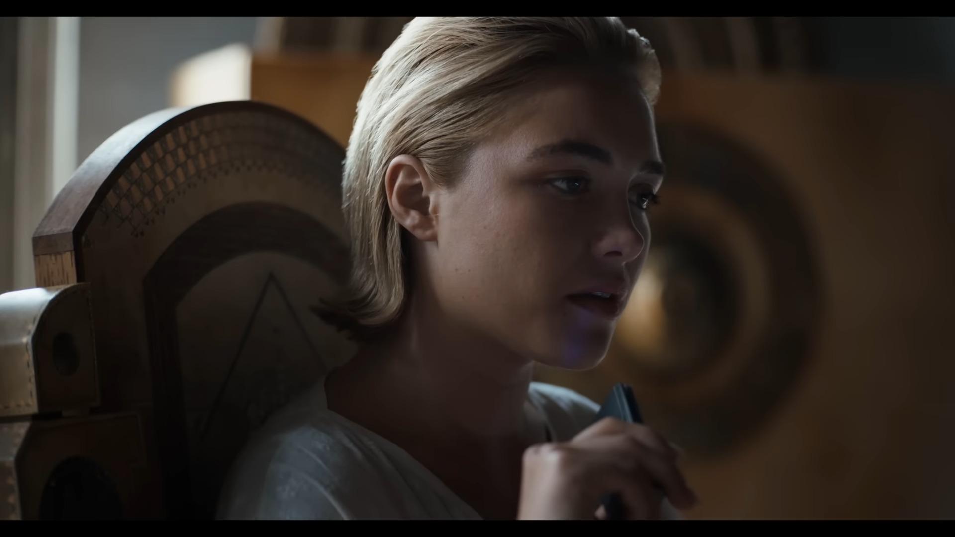 Princess Irulan records the history of Arrakis in Dune: Part Two (2024), Legendary Pictures