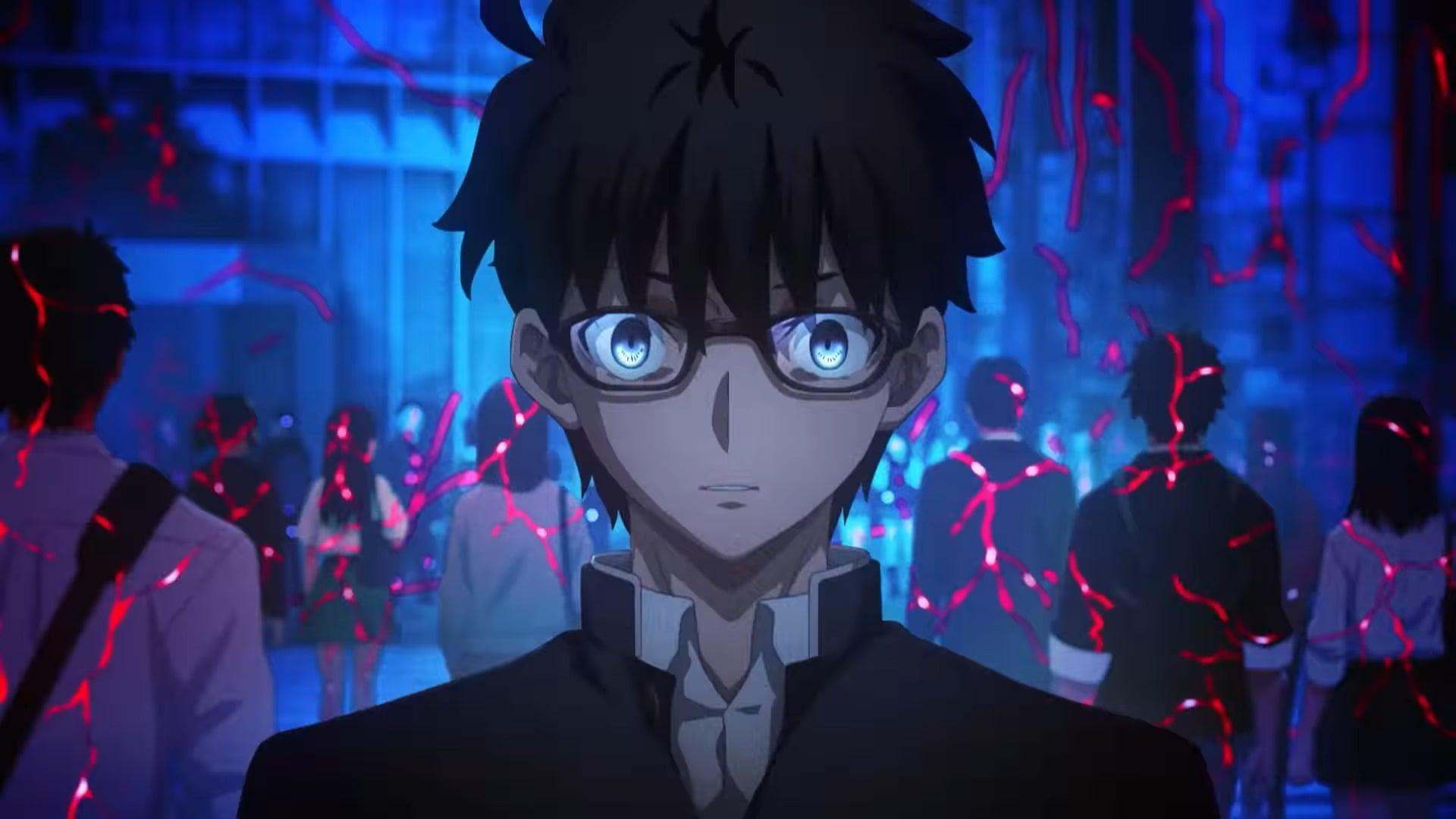 Shiki Tohno (Ryōsuke Kanemoto) activates his Mystic Eyes of Death Perception in Tsukihime - A Piece of Blue glass moon - (2024), Type-Moon