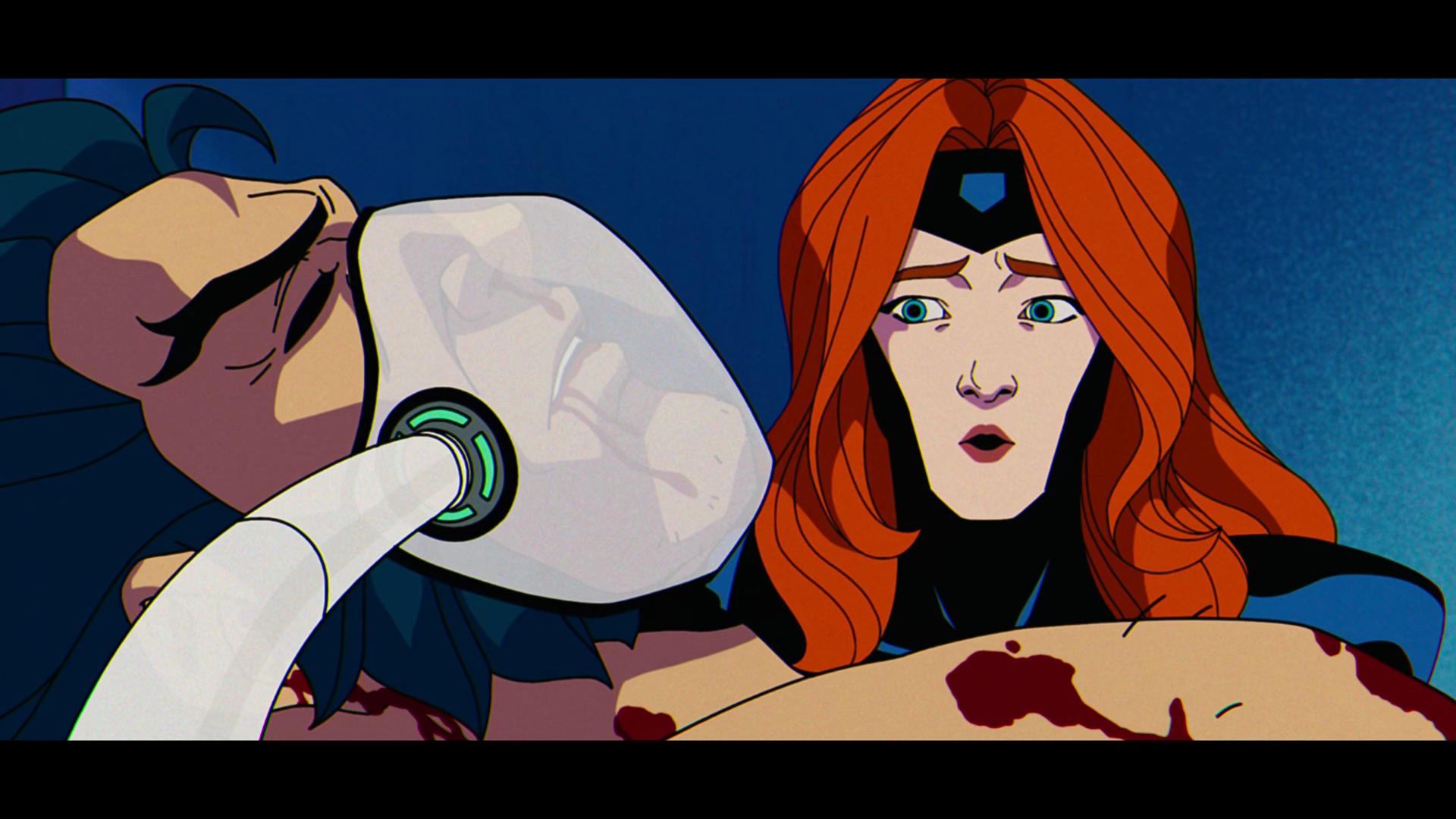 Morph (J.P. Karliak) confesses his love for Wolverine (Cal Dodd) recovery in X-Men '97 Season 1 Episode 10 'Tolerance is Extinction - Part 3' (2024), Disney Plus(2024), Disney Plus