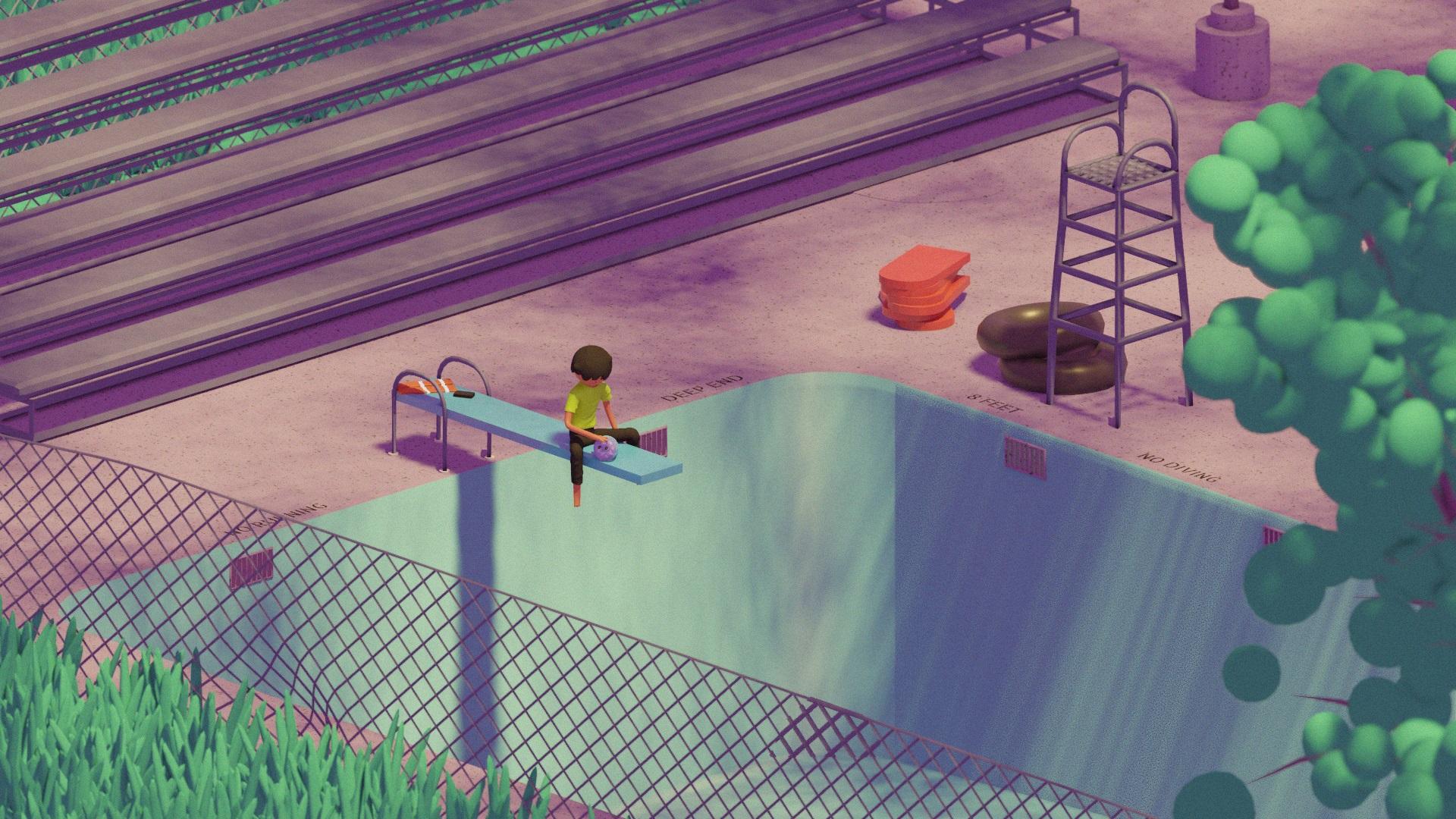 Billy 5000 (Jack Corbett) chillin' between deliveries in Julian Glander's Boys Go to Jupiter.