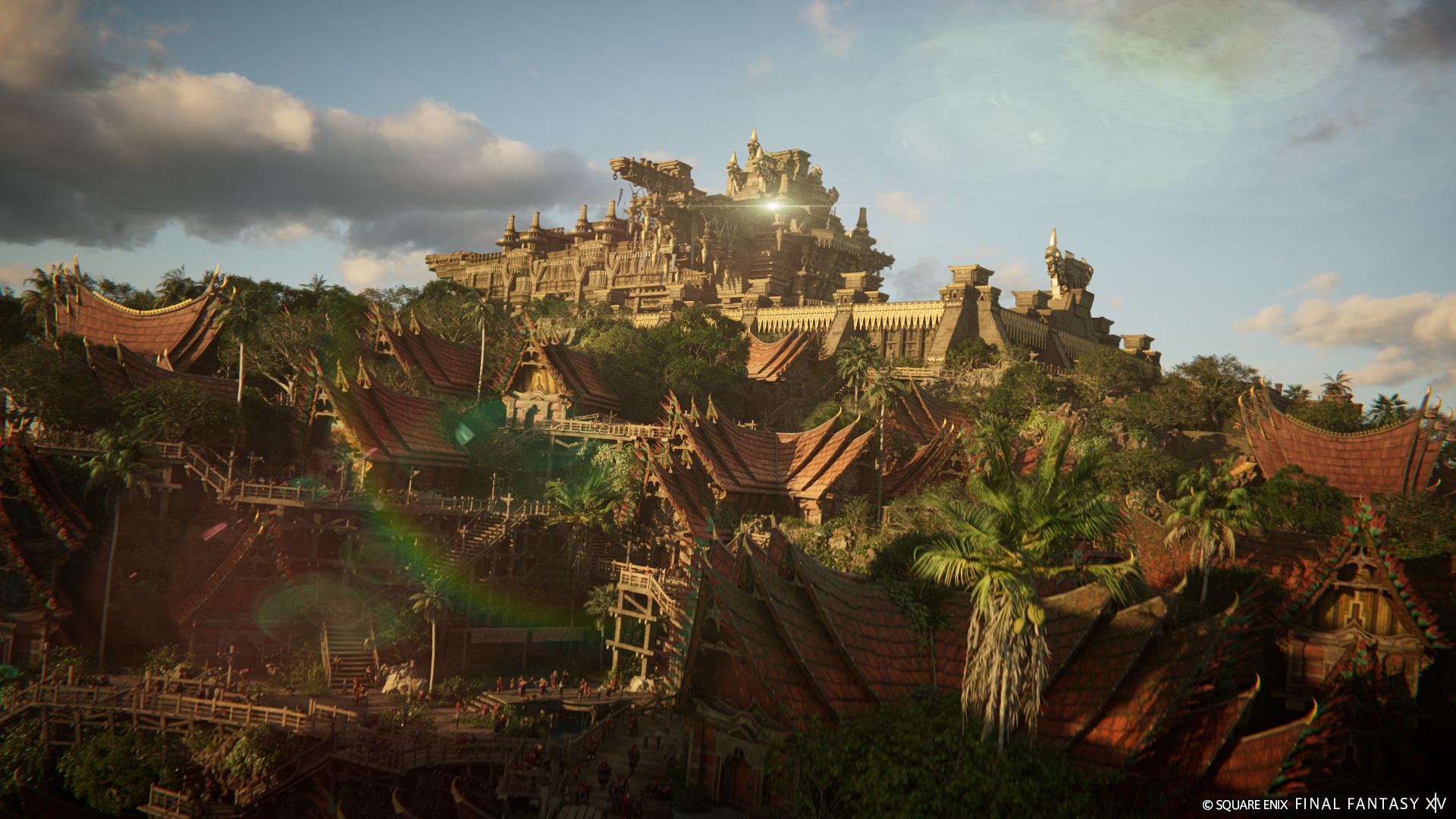 Something shines within the palace of Tuliyollal in Final Fantasy XIV: Dawntrail (2024), Square Enix