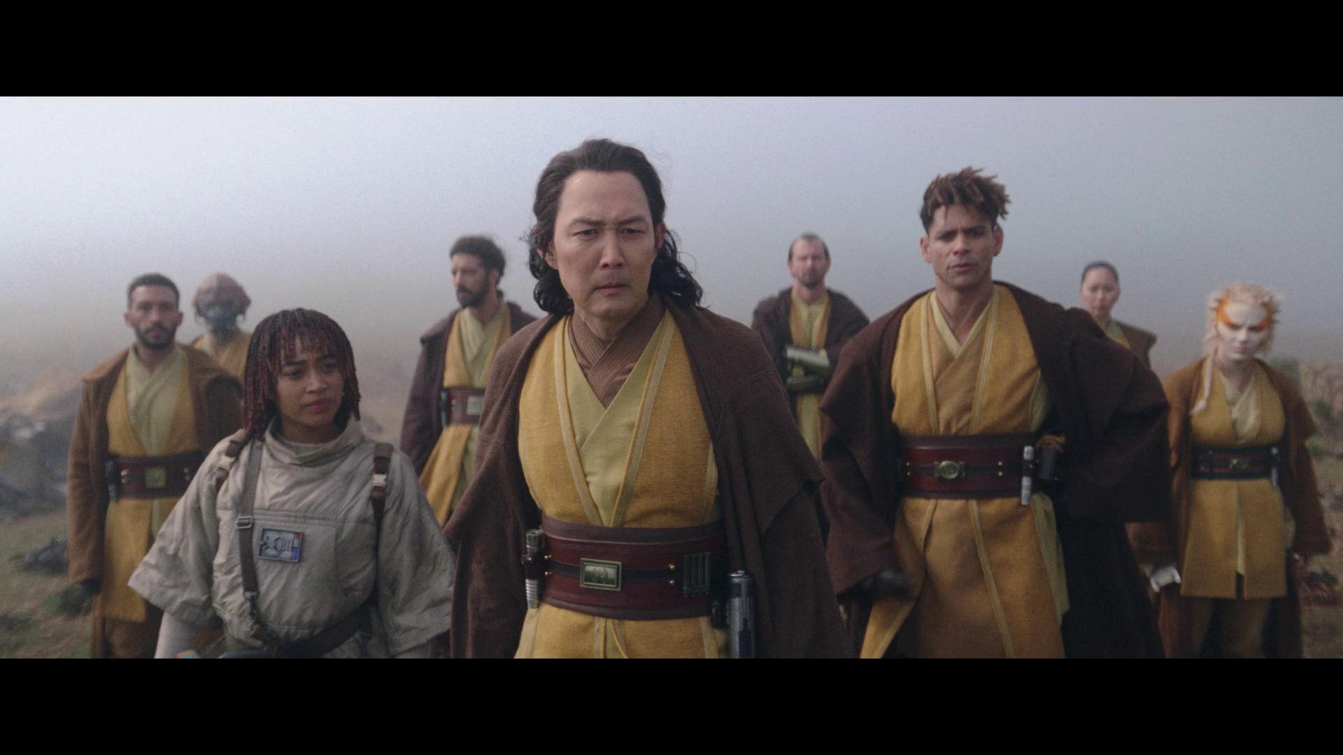 Master Sol (Lee Jung-jae) has a lead on Mae (Amandla Stenberg) in The Acolyte Season 1 Episode 4 "Day" (2024), Disney