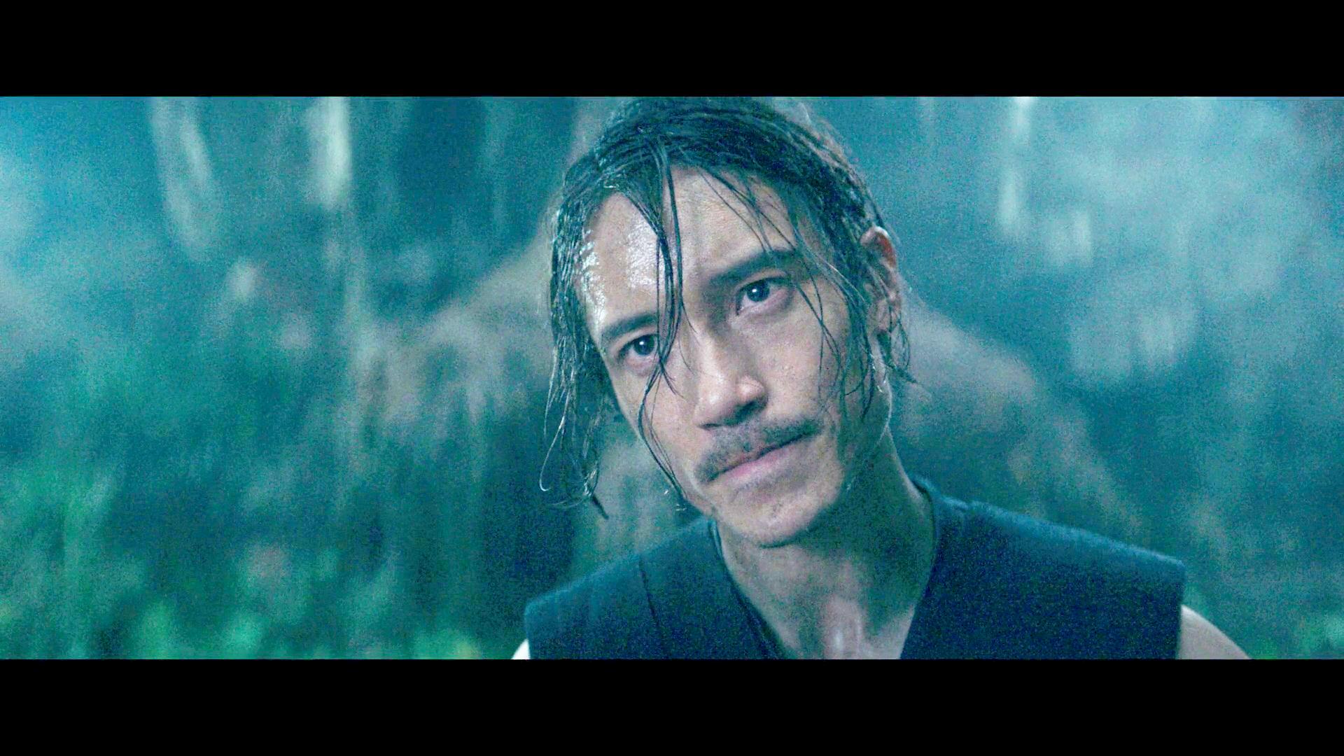 The Stranger (Manny Jacinto) reveals himself to the Jedi in The Acolyte Season 1 Episode 5 "Night" (2024), Disney