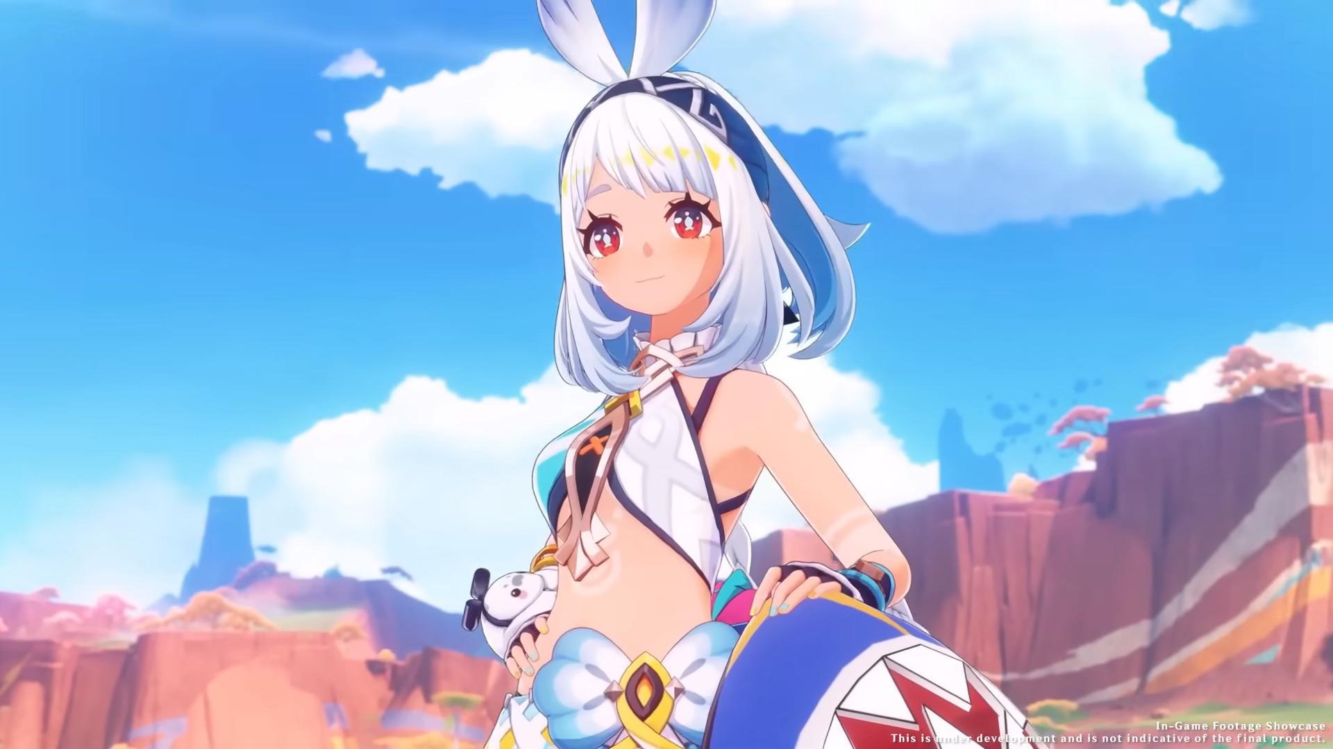 Mualani (Toyama Nao) catches some sun in Genshin Impact (2020), miHoYo