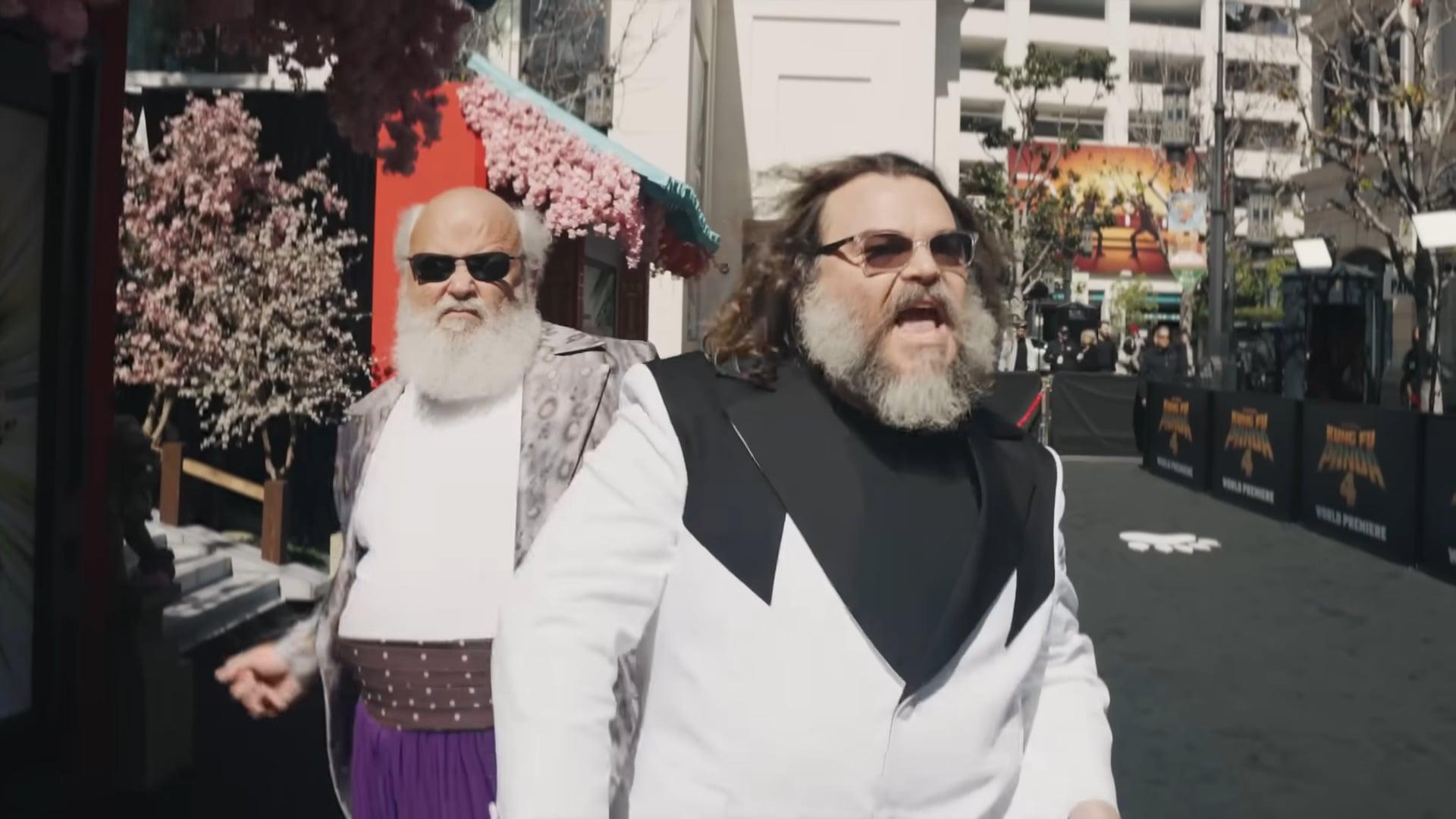 Tenacious D strut their stuff on the red carpet to Kung Fu Panda 4 (2024), Dreamworks