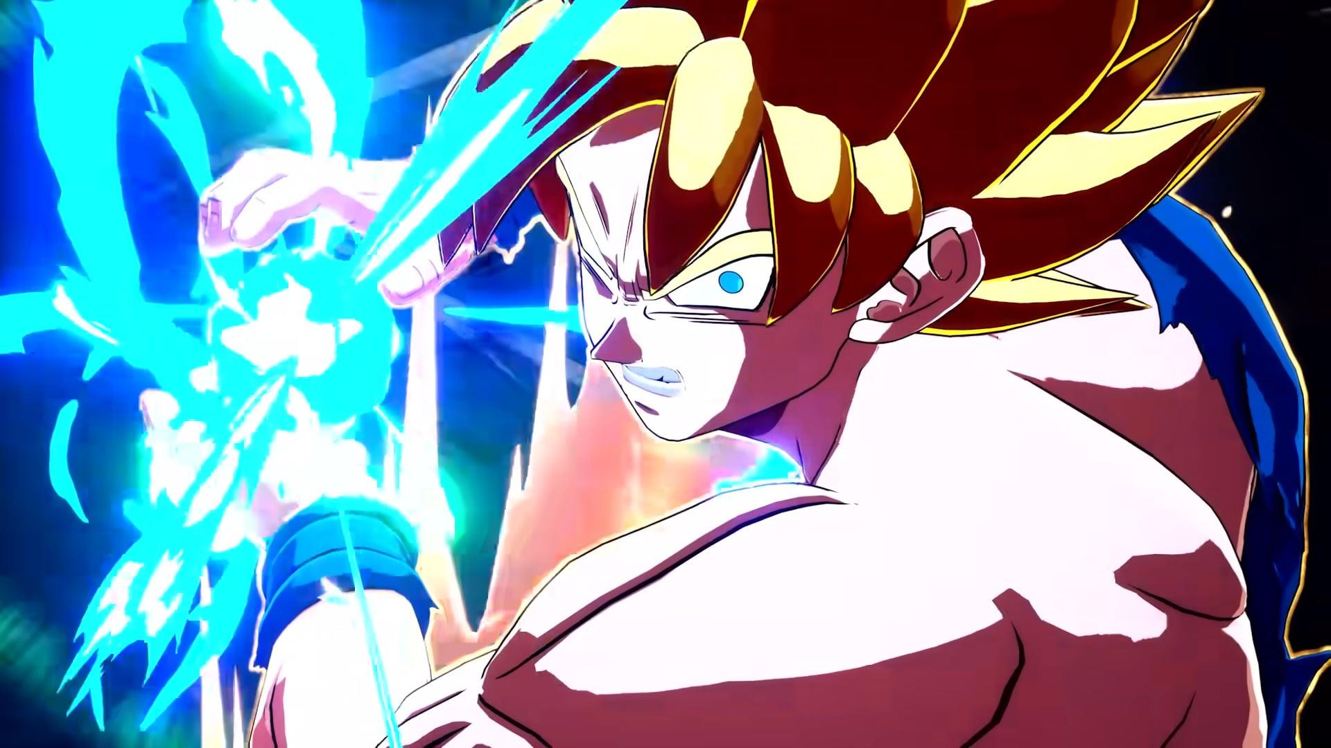 Goku (Masako Nozawa) prepares to unleash a Kamehameha in DRAGON BALL: Sparking! ZERO (2024), Bandai Namco