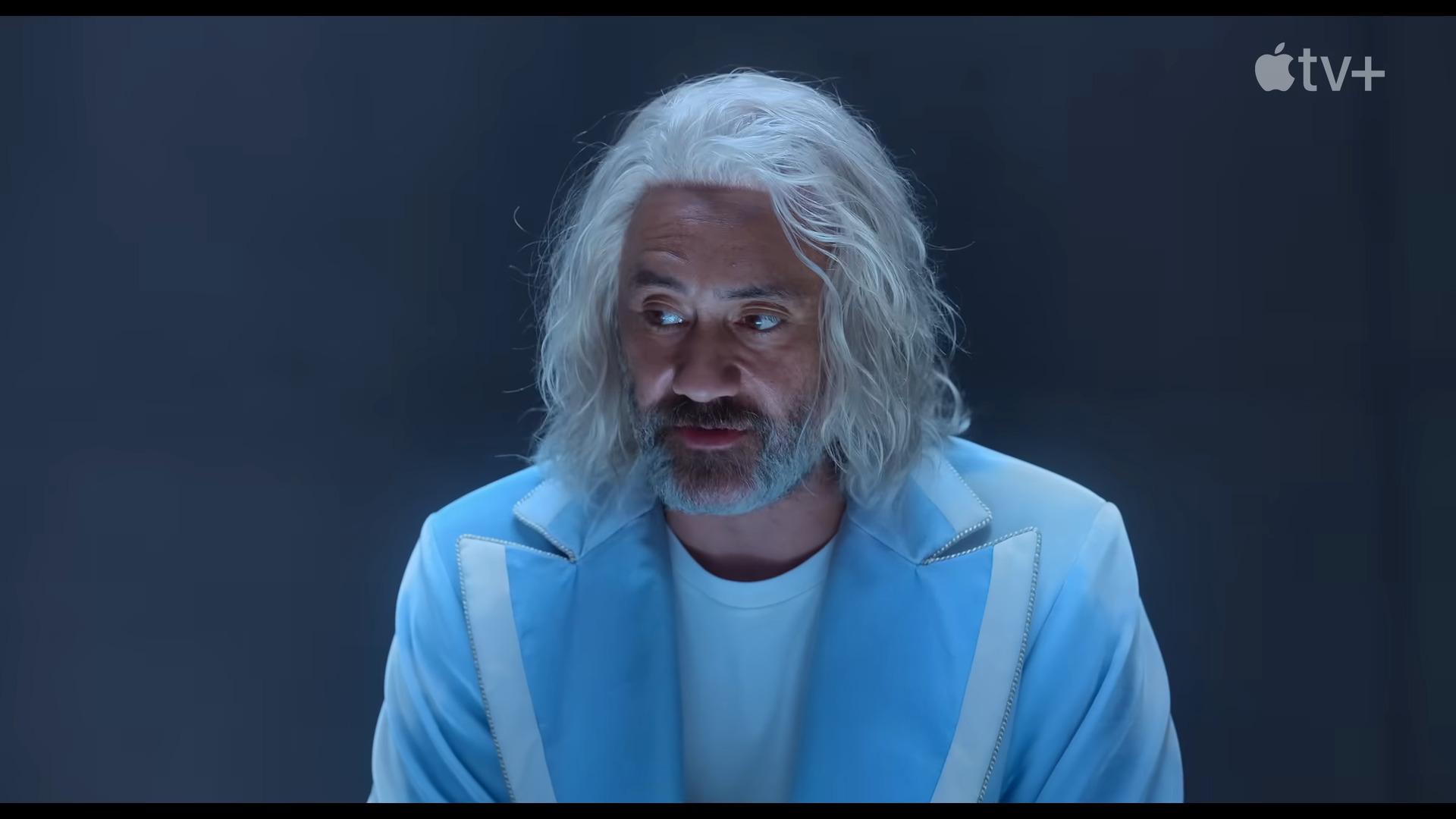 The Supreme Being (Taika Waititi) oversees his universal operations in Time Bandits (2024), Apple TV