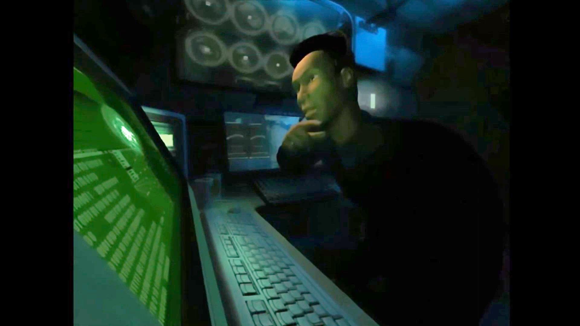 Zip (N/A) hacks into Von Cory Industries in Tomb Raider: Chronicles (2000), Eidos Interactive
