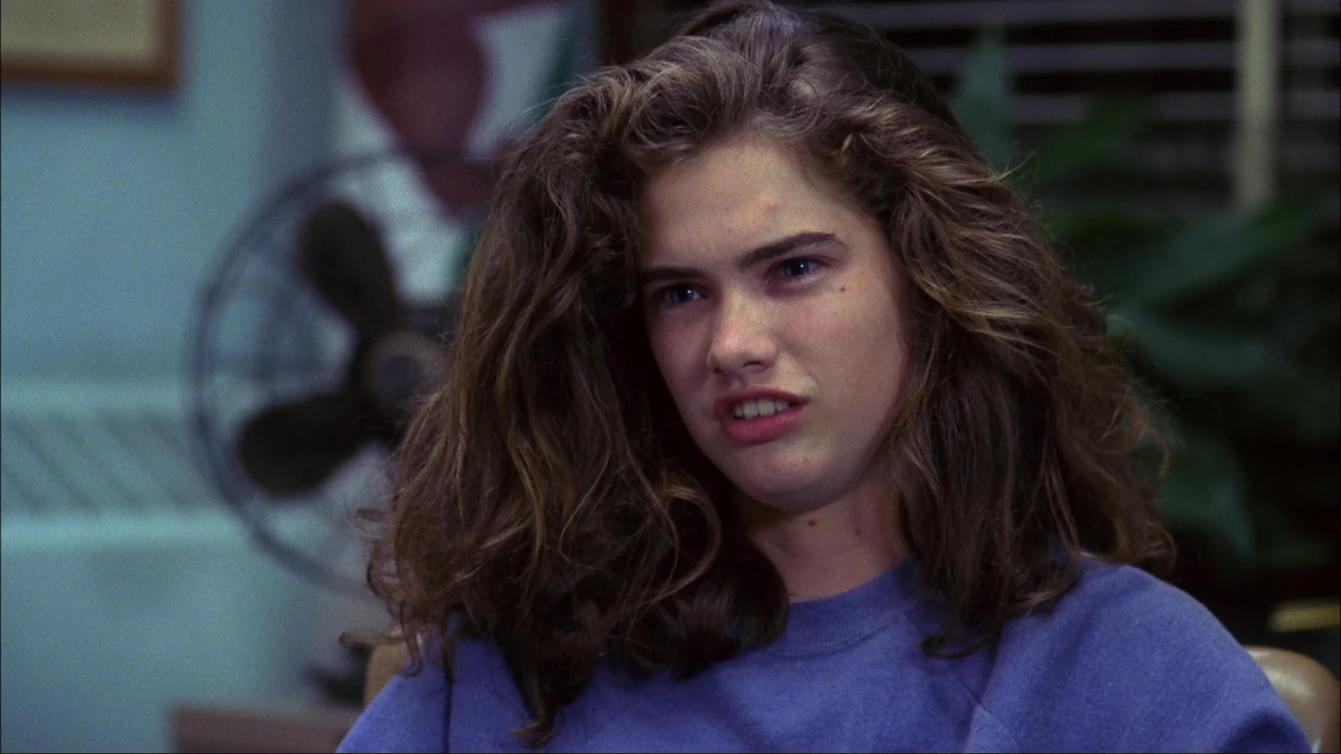 Nancy (Heather Langenkamp) is being driven crazy by her dreams in A Nightmare on Elm Street (1984), New Line Cinema