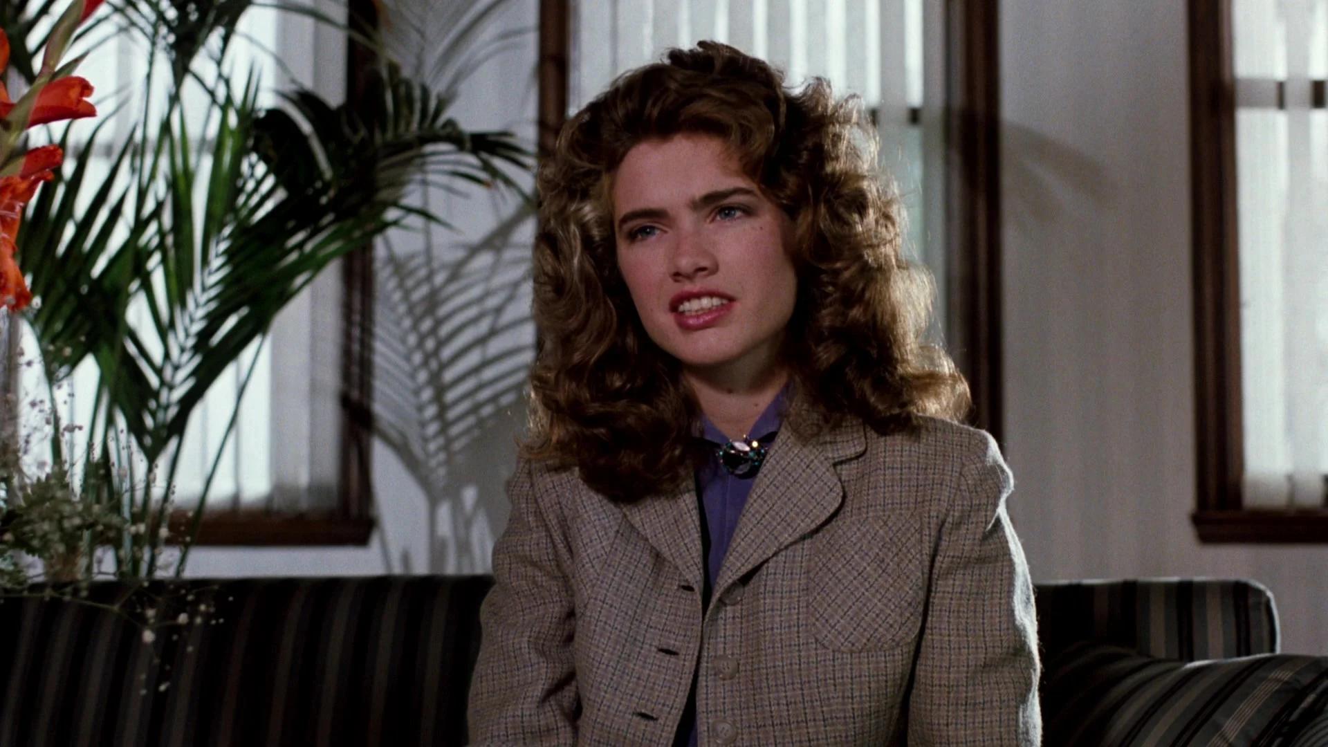 Nancy (Heather Langenkamp) returns to once again confront Freddy (Robert Englund) in A Nightmare on Elm Street 3: Dream Warriors (1987), New Line Cinema