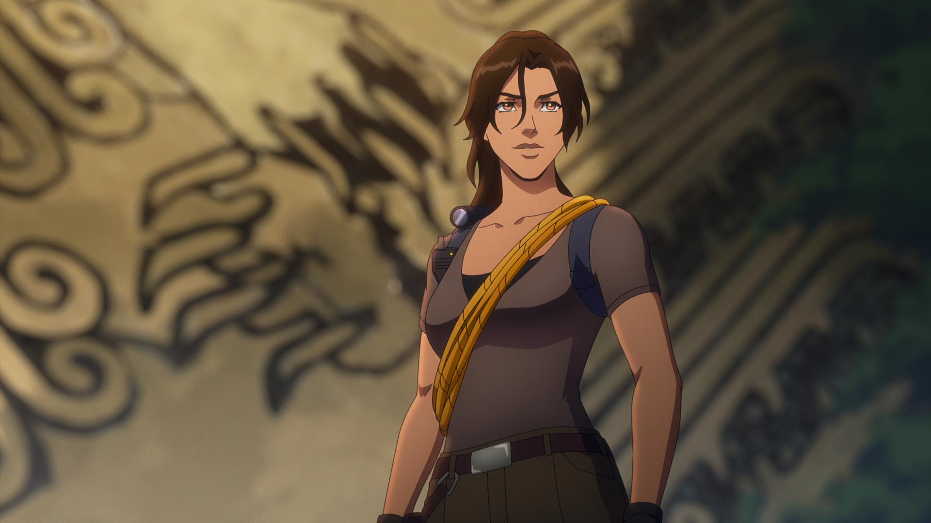 Lara Croft (Hayley Atwell) comes upon a new dig site in Tomb Raider: The Legend of Lara Croft (2024), Netflix
