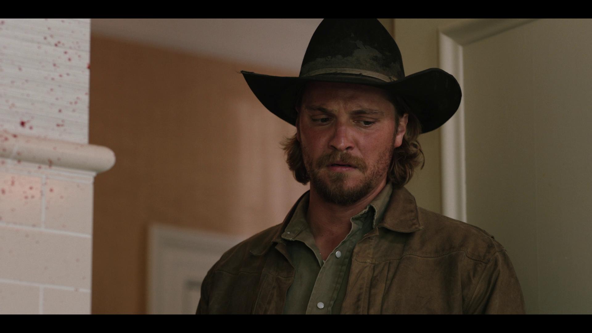 Kayce (Luke Grimes) lays eyes on his father's (Kayce Dutton) dead body in Yellowstone Season 5 Episode 9 "Desire Is All You Need" (2024), Paramount Network