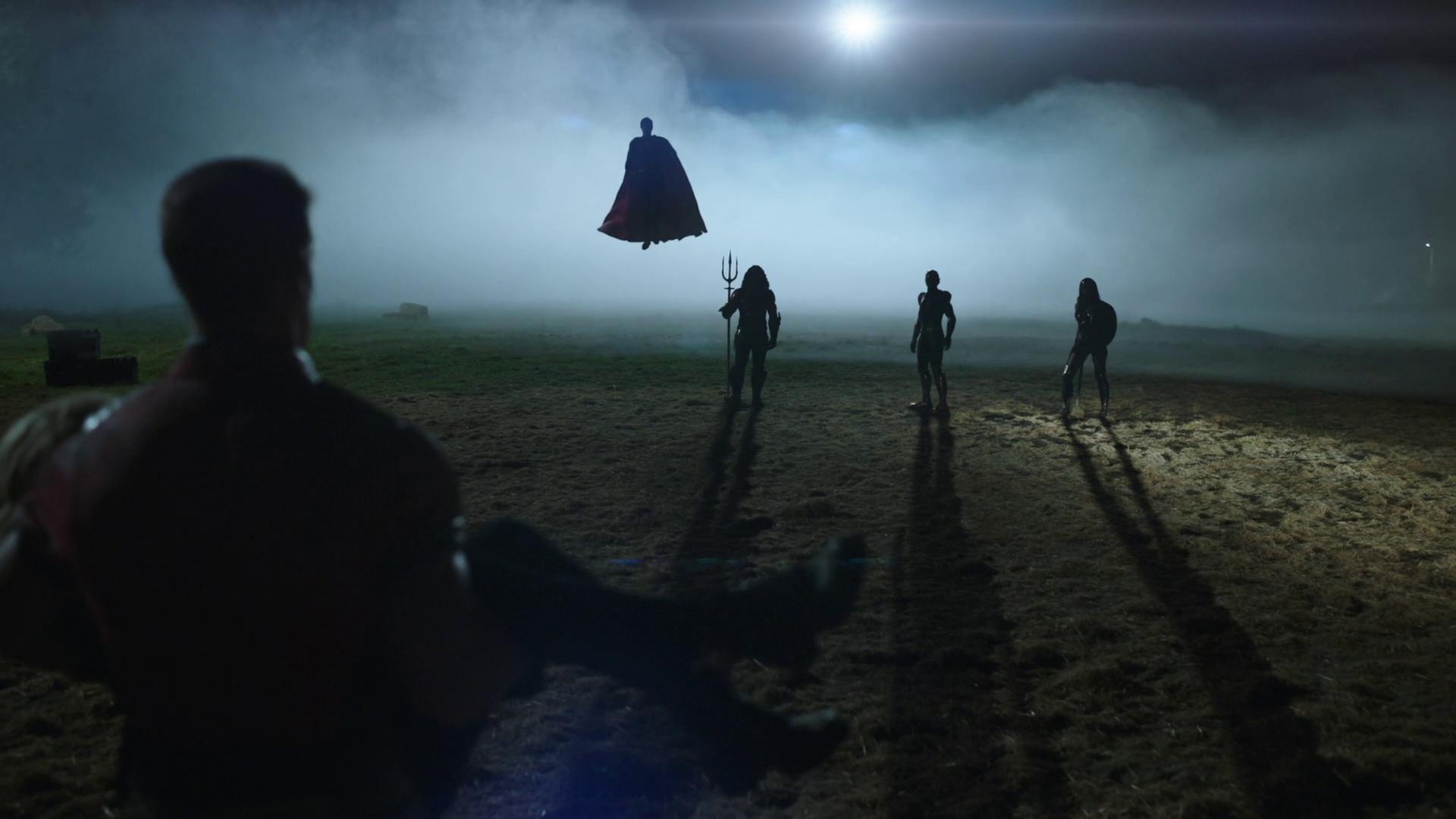 Peacemaker (John Cena) tells The Justice League to piss off in Peacemaker Season 1 Episode 8 "It's Cow or Never" (2021), Warner Bros. Entertainment via HBO Max