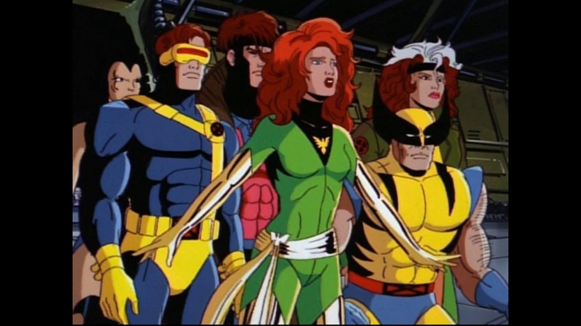 Team stands united against the Shiar in X-Men: The Animated Series Season 3 Episode 6 "The Phoenix