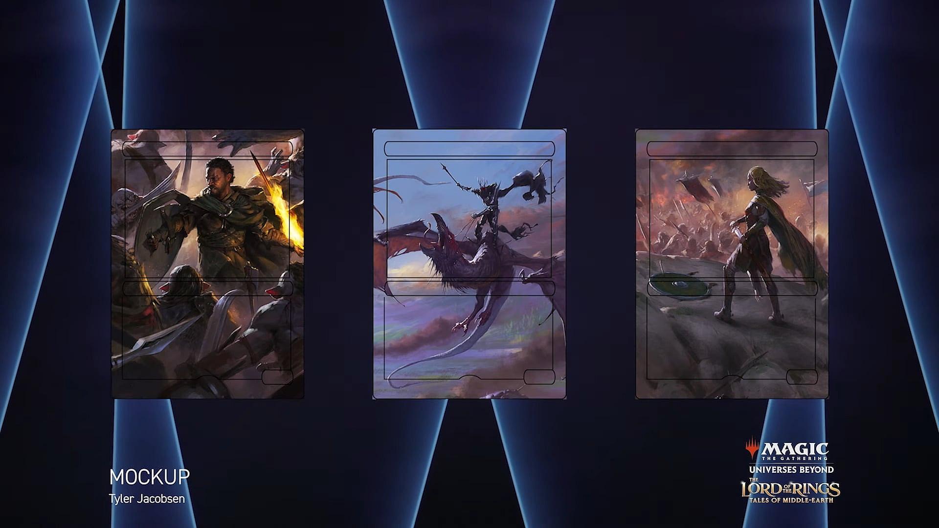 Black Aragorn in upcoming Lord of the Rings Magic: The Gathering set