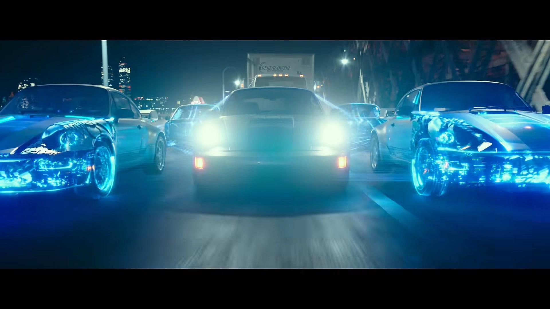Mirage eludes the police in Transformers: Rise of the Beasts (2023), Paramount Pictures