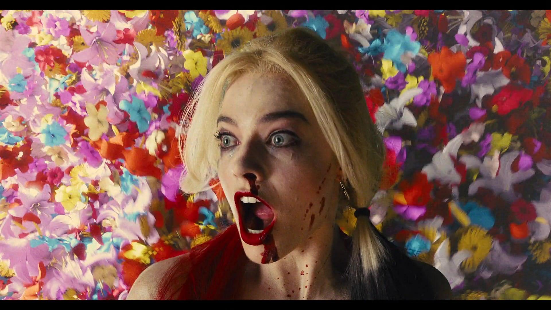 Harley Quinn (Margot Robbie) makes her escape in The Suicide Squad (2021), Warner Bros. Pictures
