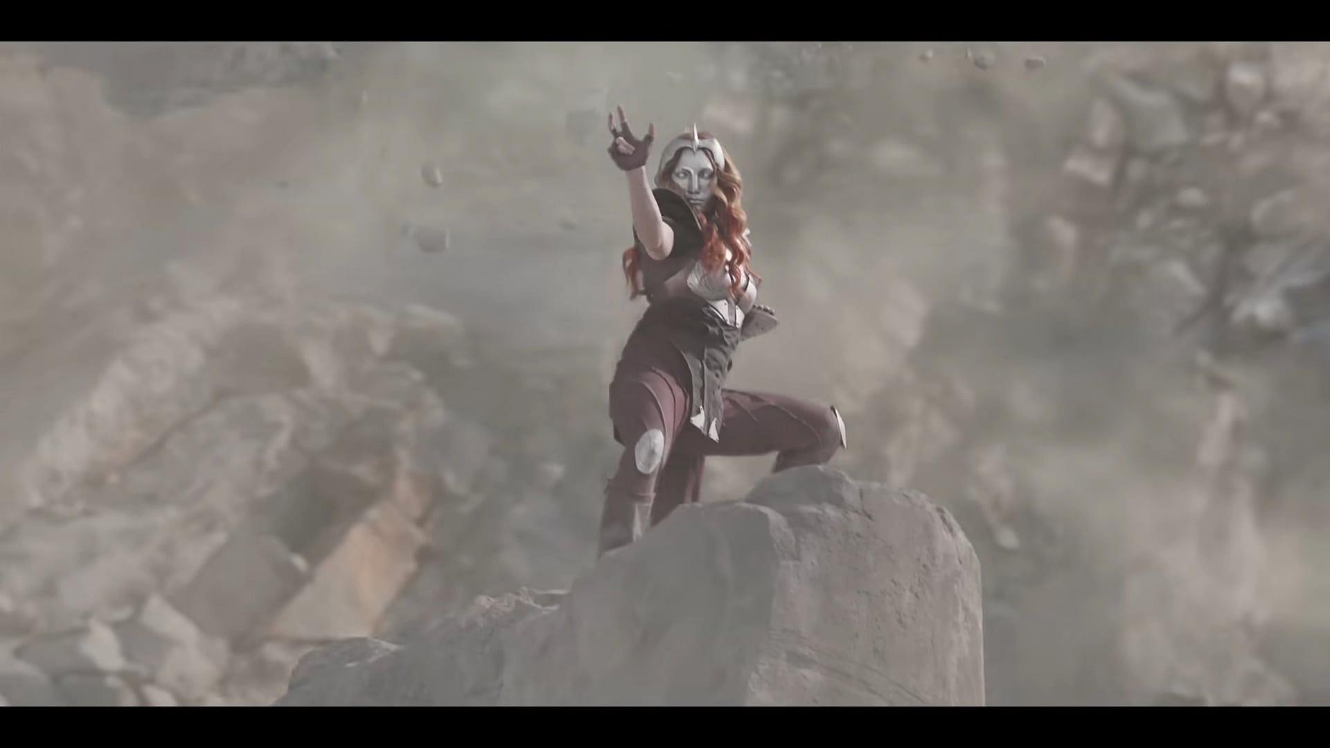 Marin enters a fighting stance in Knights of the Zodiac (2023), Toei Animation via YouTube