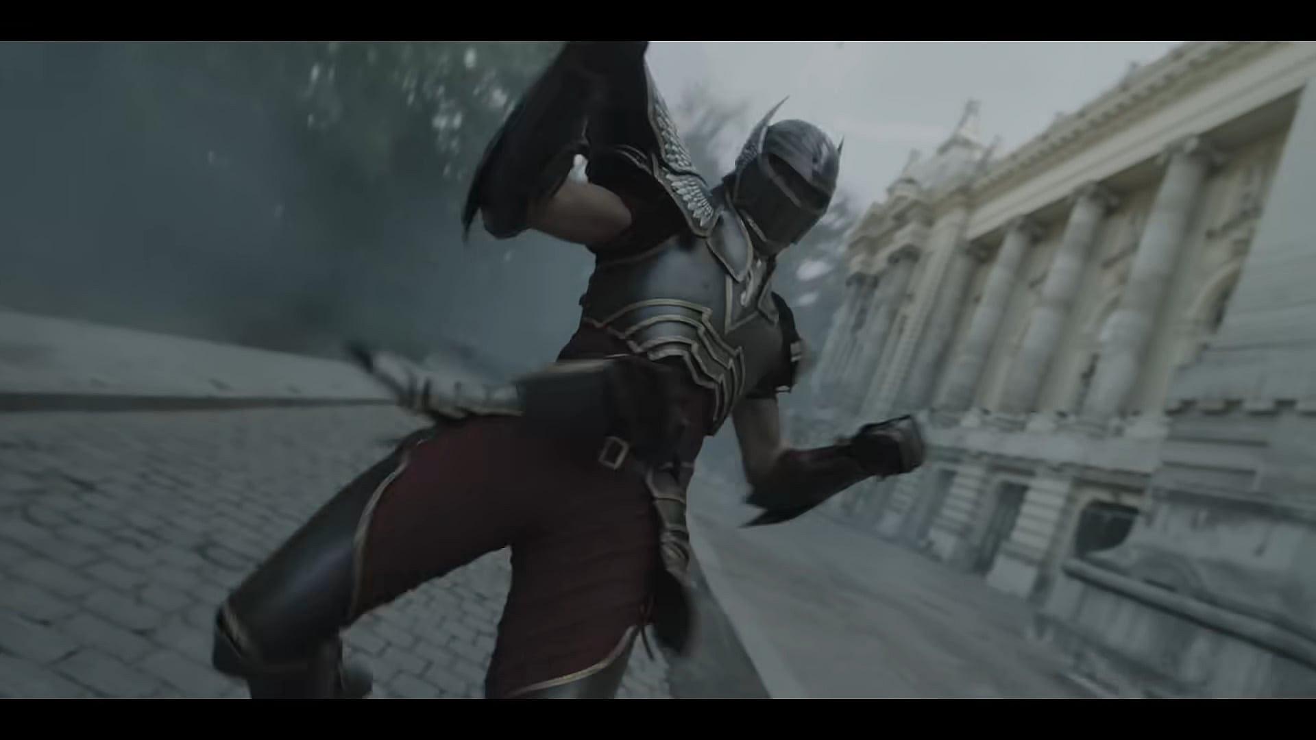 Seiya unleashes a devastating spin kick in Knights of the Zodiac (2023), Toei
