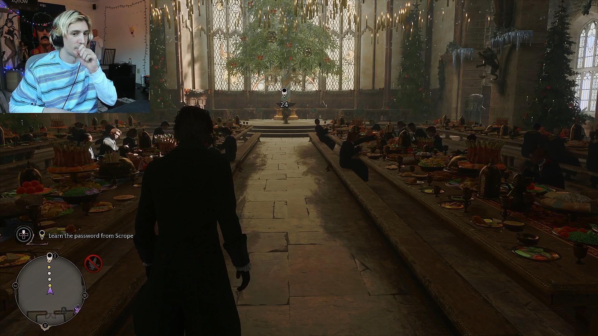 xQc plays Hogwarts Legacy via Twitch