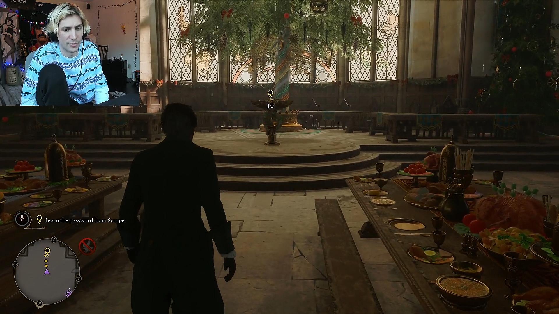 xQc plays Hogwarts Legacy via Twitch