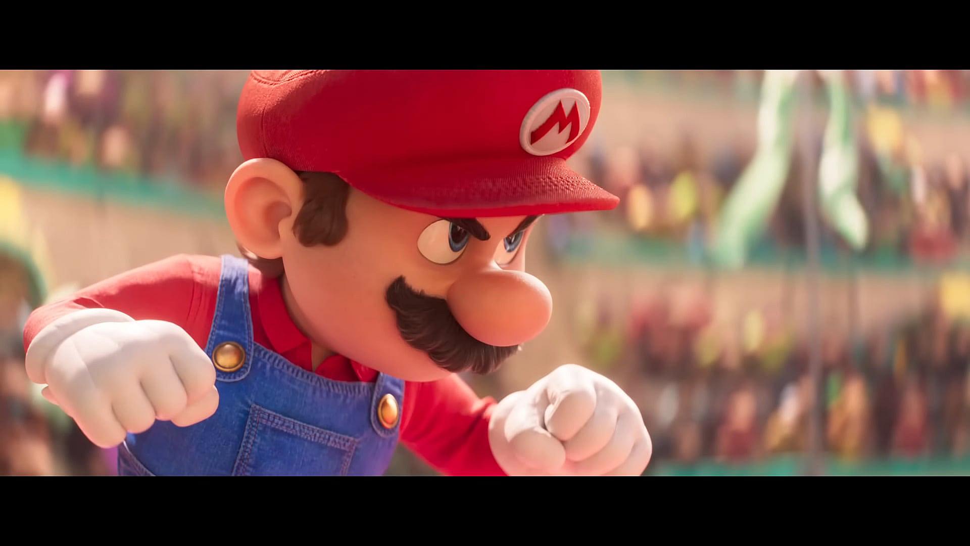 Mario prepares to face Donkey Kong in The Super Mario Bros. Movie (2023), Illumination