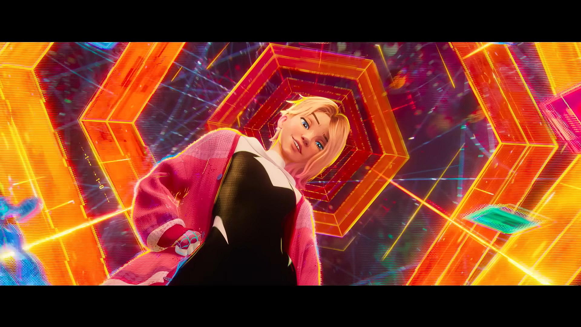 Gwen Stacy (Hailee Steinfeld) invites Miles Morales (Shameik Moore) out for adventure in