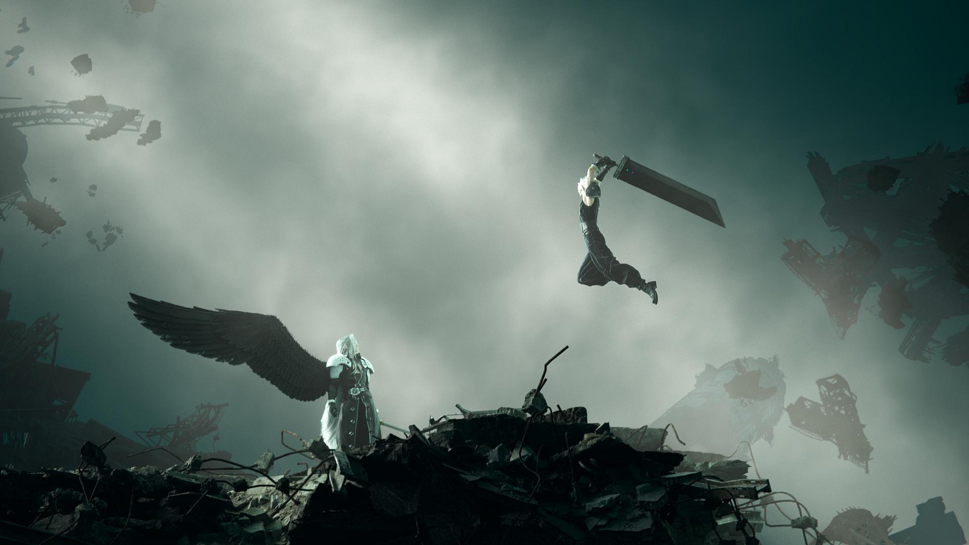 Cloud Strife and Sephiroth clash in Final Fantasy VII Rebirth (2023), Square Enix