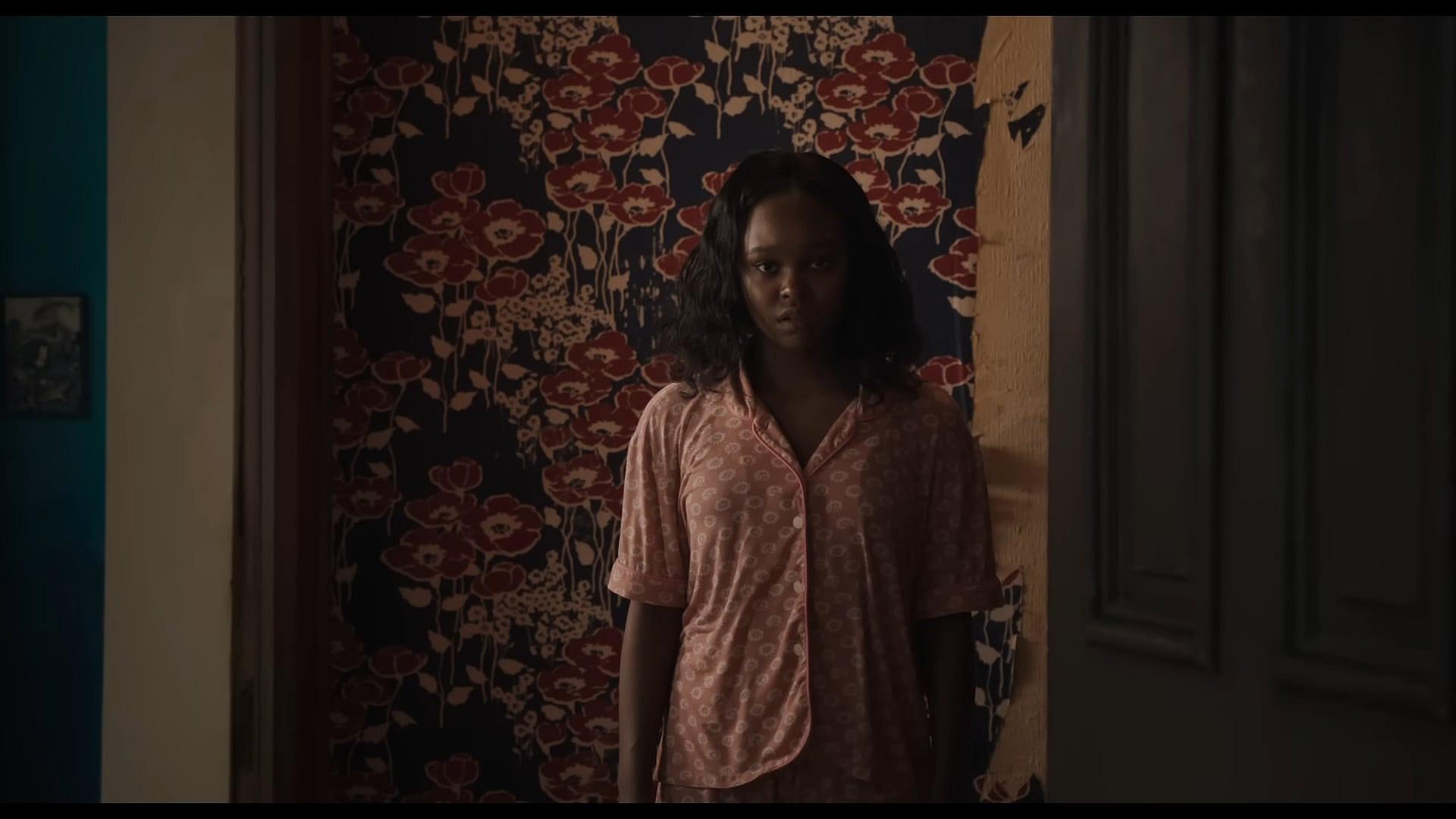 Angela (Lidya Jewett) displays odd behavior in The Exorcist: Believer (2023), Universal Pictures