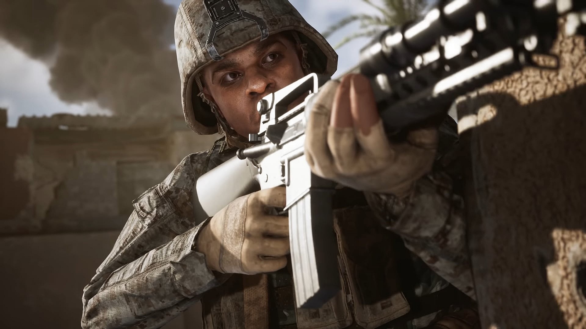 A U.S. Marine prepares for battle in Six Days In Fallujah Official Trailer (2021), Victura