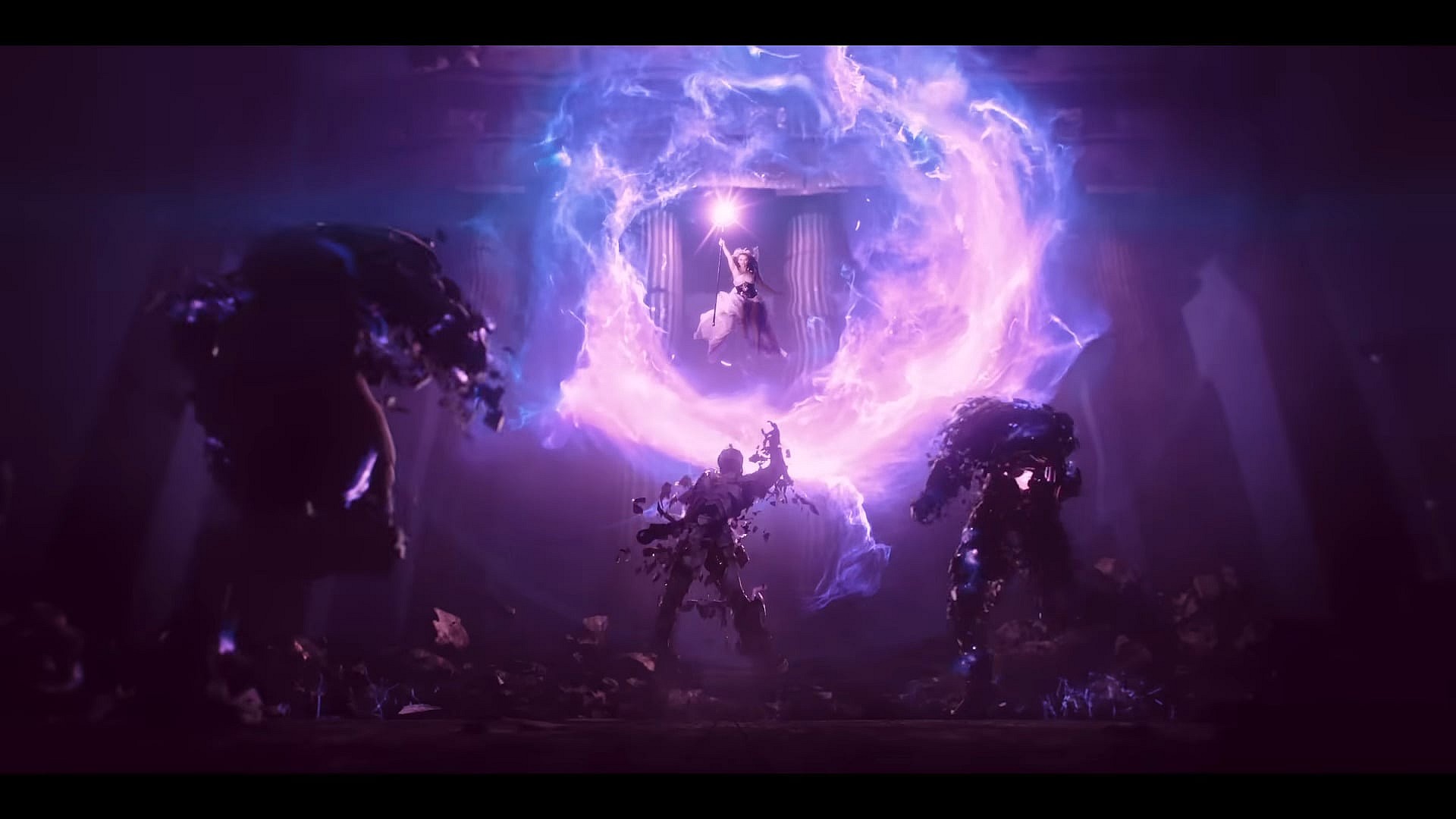 Athena (Madison Iseman) unleashes her power in Knights of the Zodiac (2023), Toei Animation via YouTube