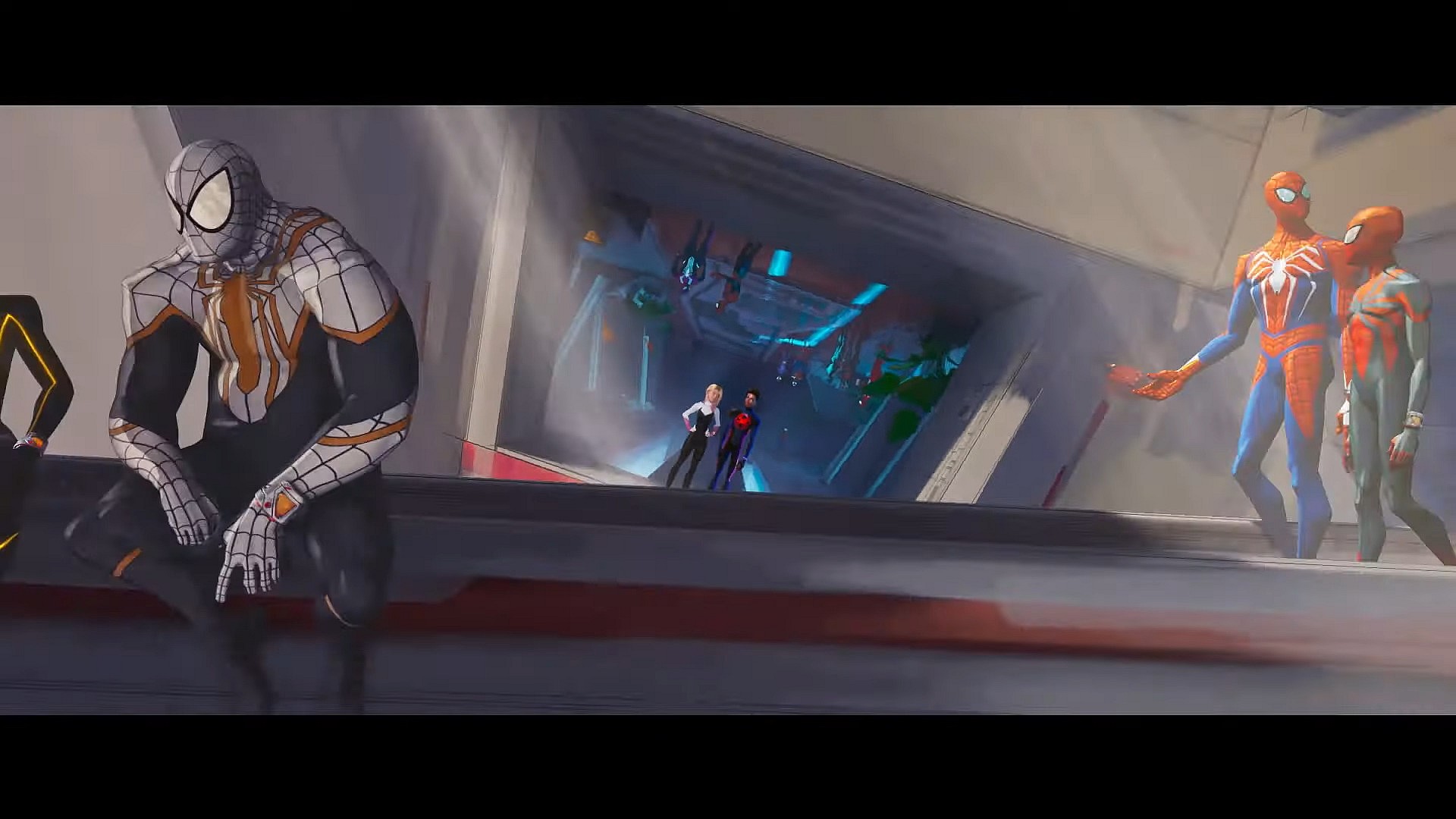 Insomniac Games' Marvel's Spider-Man cameos in Spider-Man: Across the Spider-Verse (2023), Sony Pictures Animation via YouTube