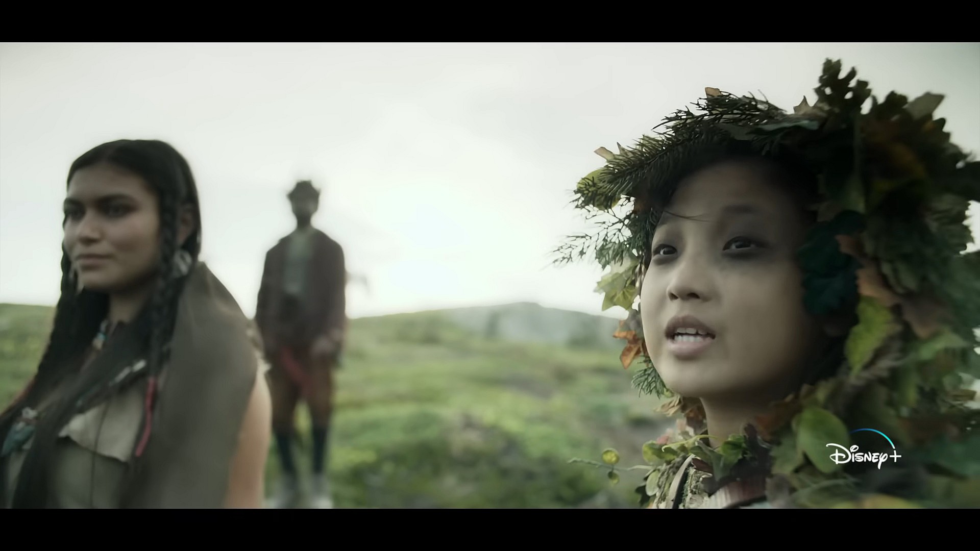 Birdie (Diana Tsoy) greets Wendy (Ever Anderson) in Peter Pan & Wendy (2023), Disney