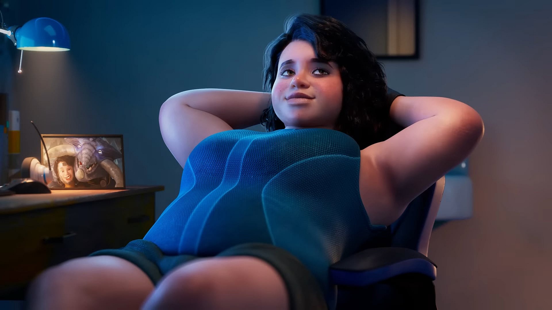 Cinthia takes a quick break in Dove's "Real Virtual Beauty" Ad