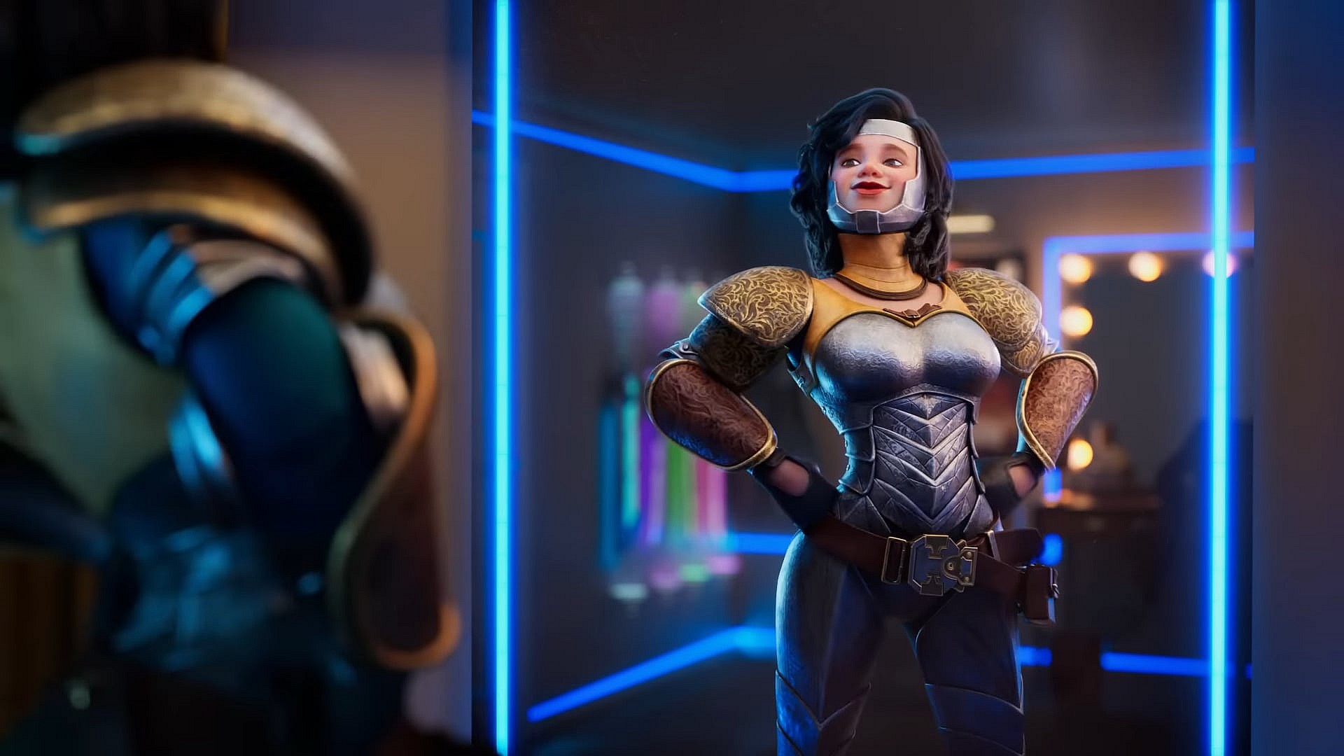 Cinthia takes in her 'work attire' in Dove's "Real Virtual Beauty" Ad