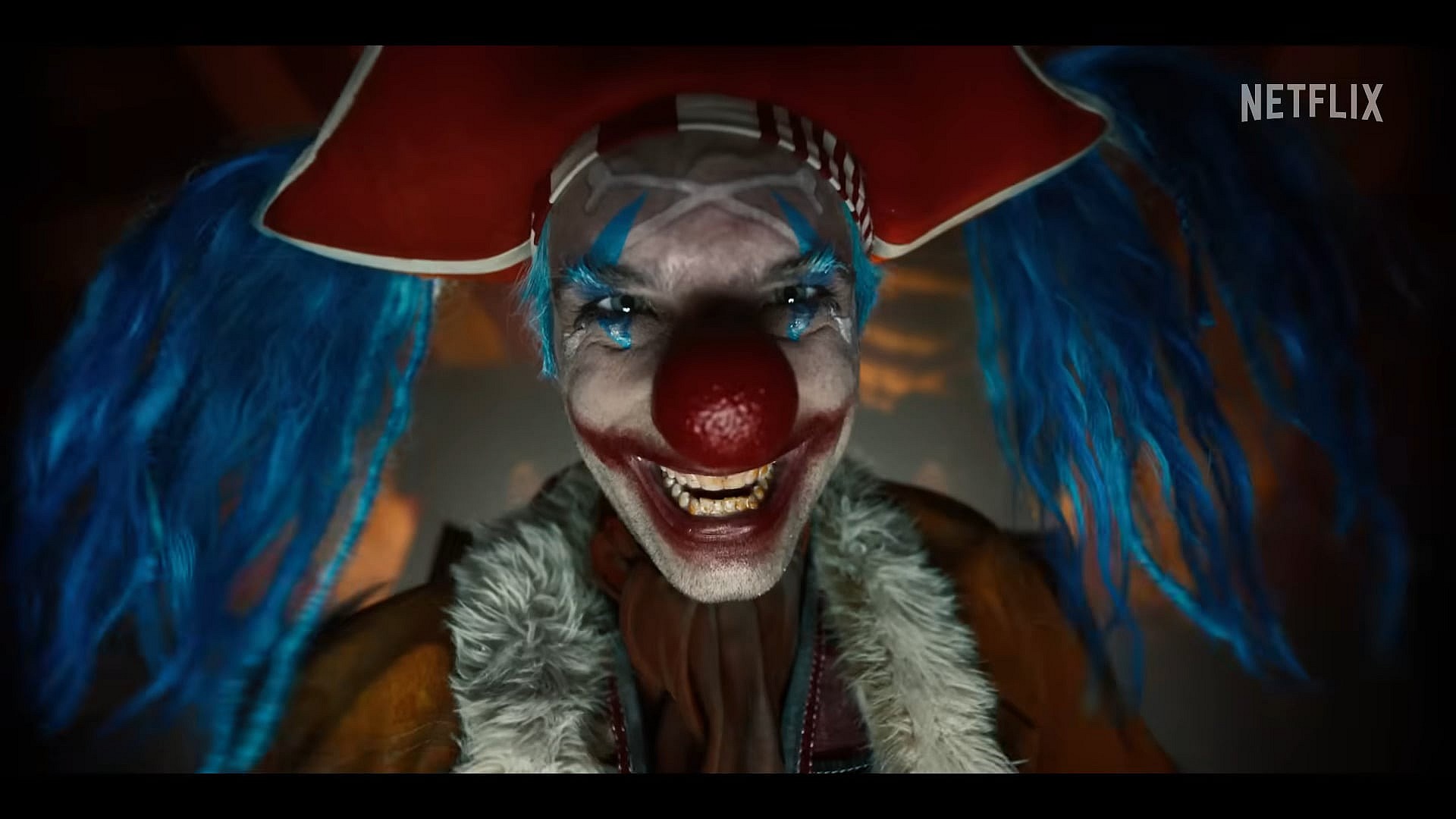 Buggy (Jeff Ward) appears terrifying upon first glance in One Piece (2023), Netflix