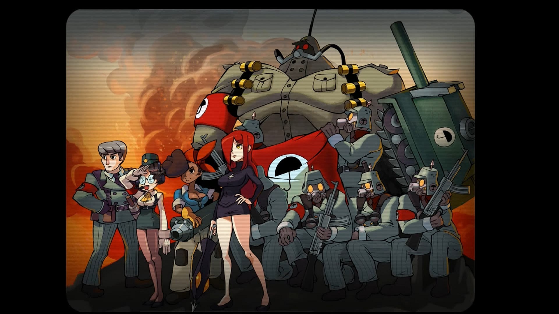 Parasoul and the Black Egrets stand tall in Skullgirls: 2nd Encore (2013), Autumn Games