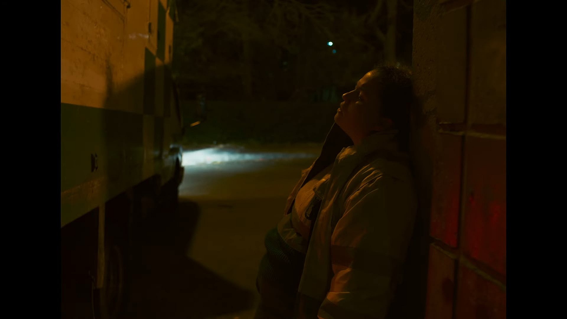 Adela (Laura Galan) takes a smoke break in One Night with Adela (2023), ConUnPack