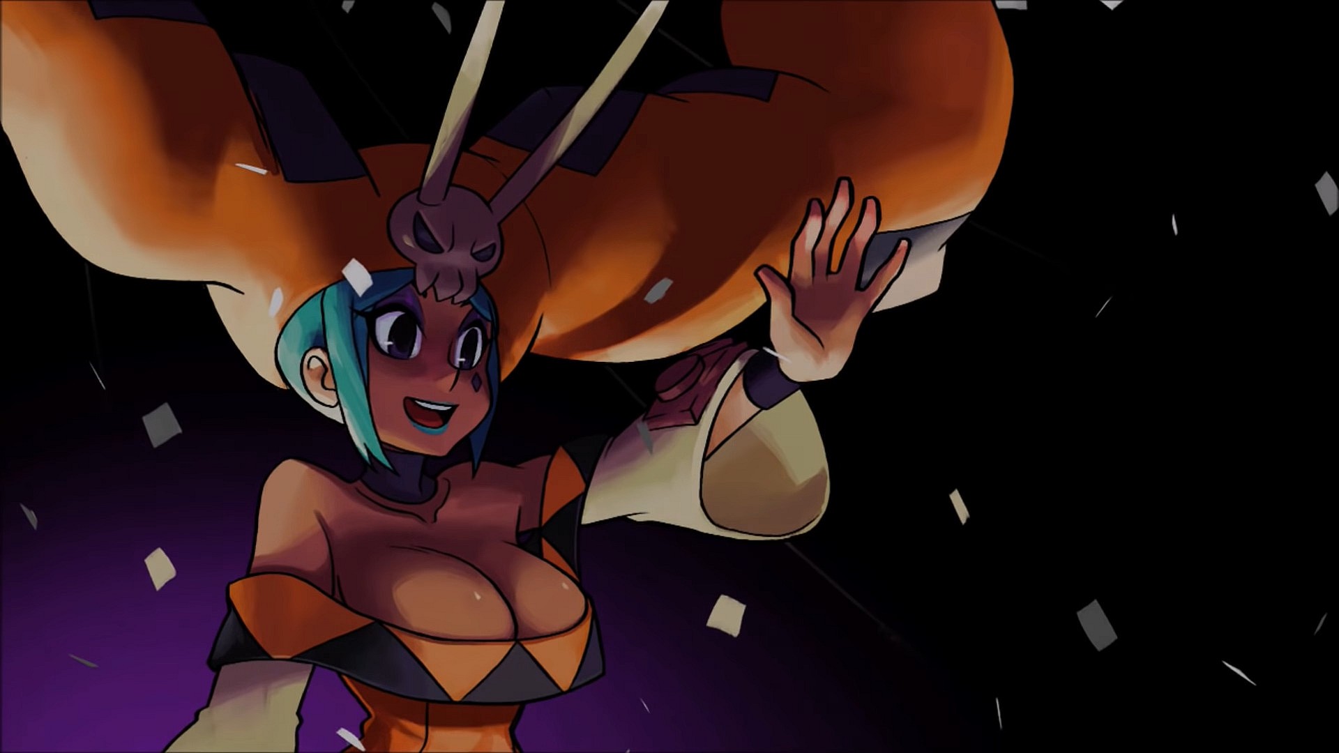 Cerebella greets her fans in Skullgirls: 2nd Encore (2013), Autumn Games
